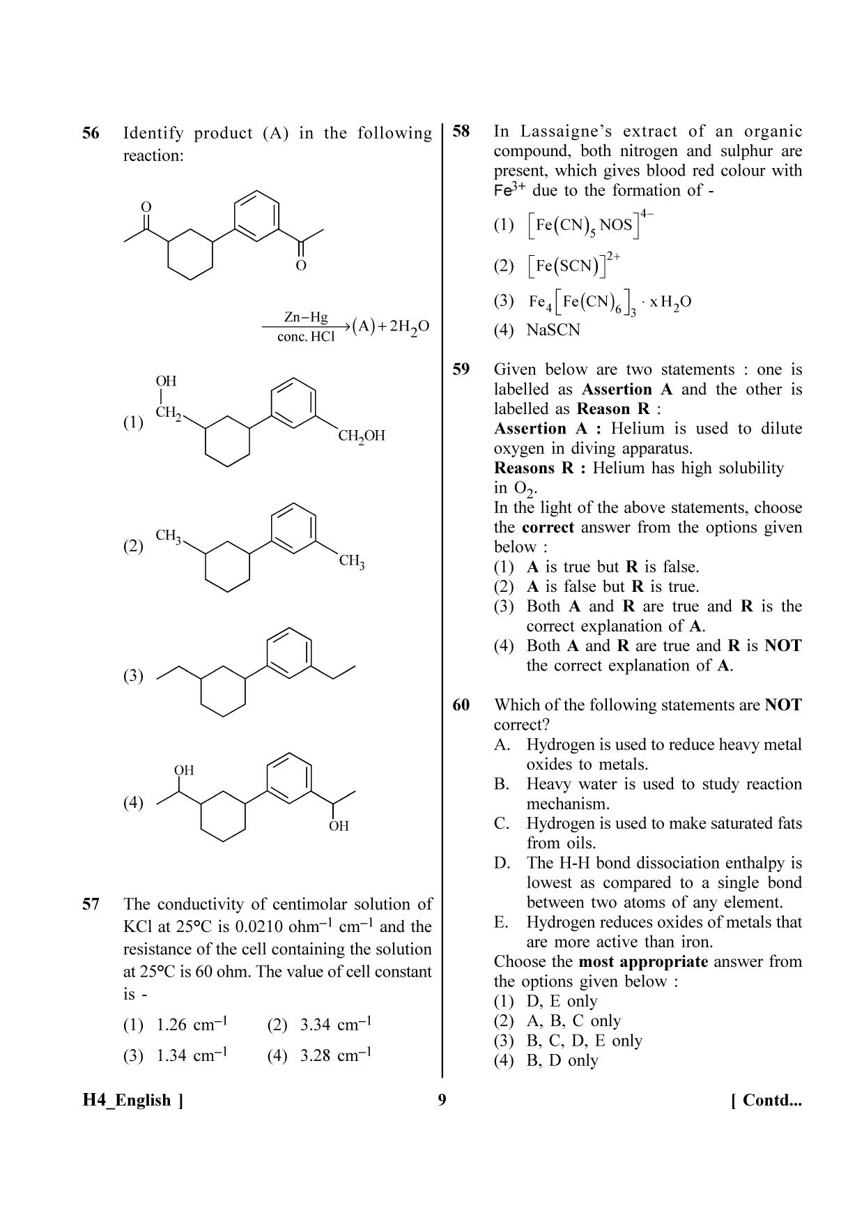 NEET 2023 H4 Question Paper - Page 9