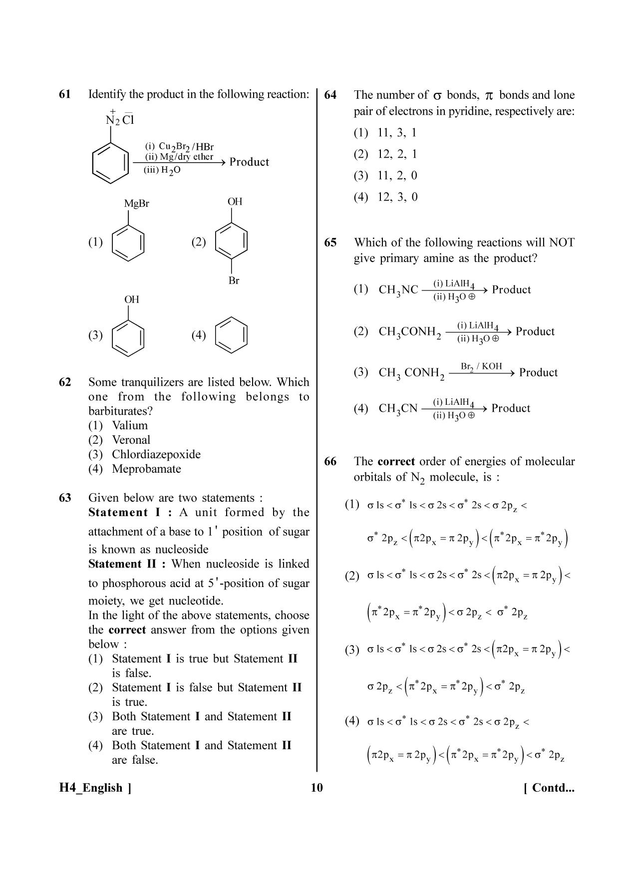 NEET 2023 H4 Question Paper - Page 10