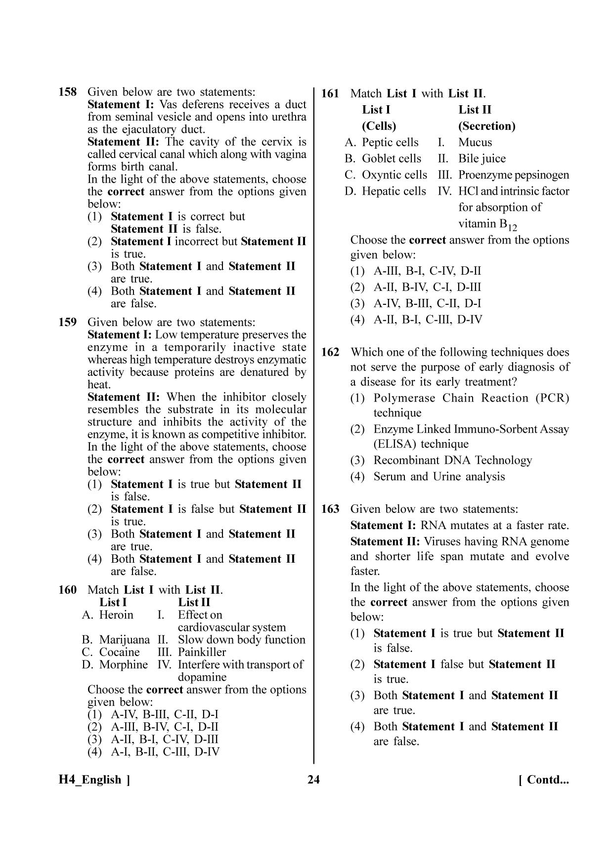 NEET 2023 H4 Question Paper - Page 24
