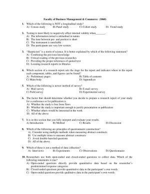 PU MPET Faculty of Business Management & Commerce 2018 Question Papers
