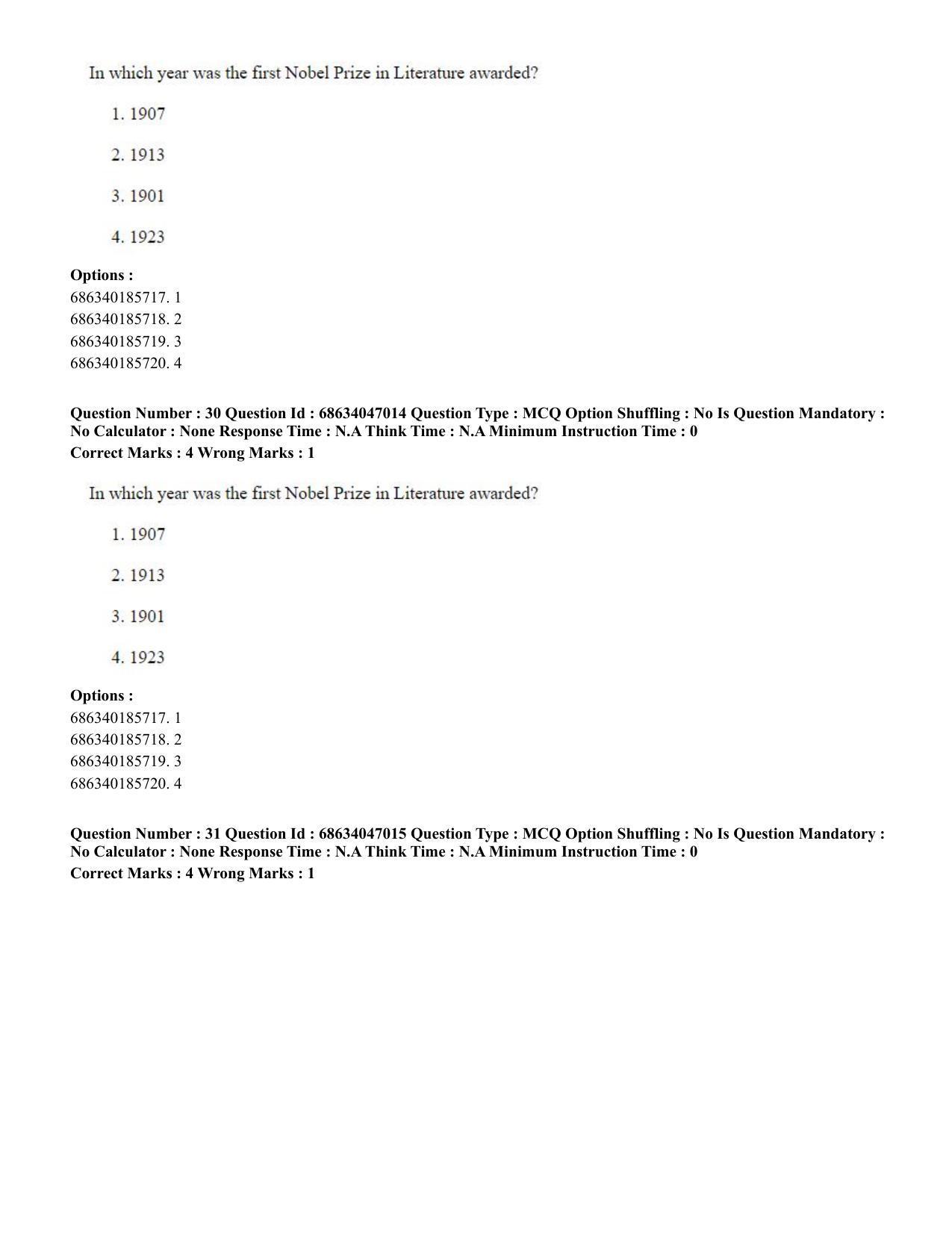 CUET PG 2023: LAQP01 – English (Hin) - Shift 2 (30-06-2023) Question Paper - Page 32