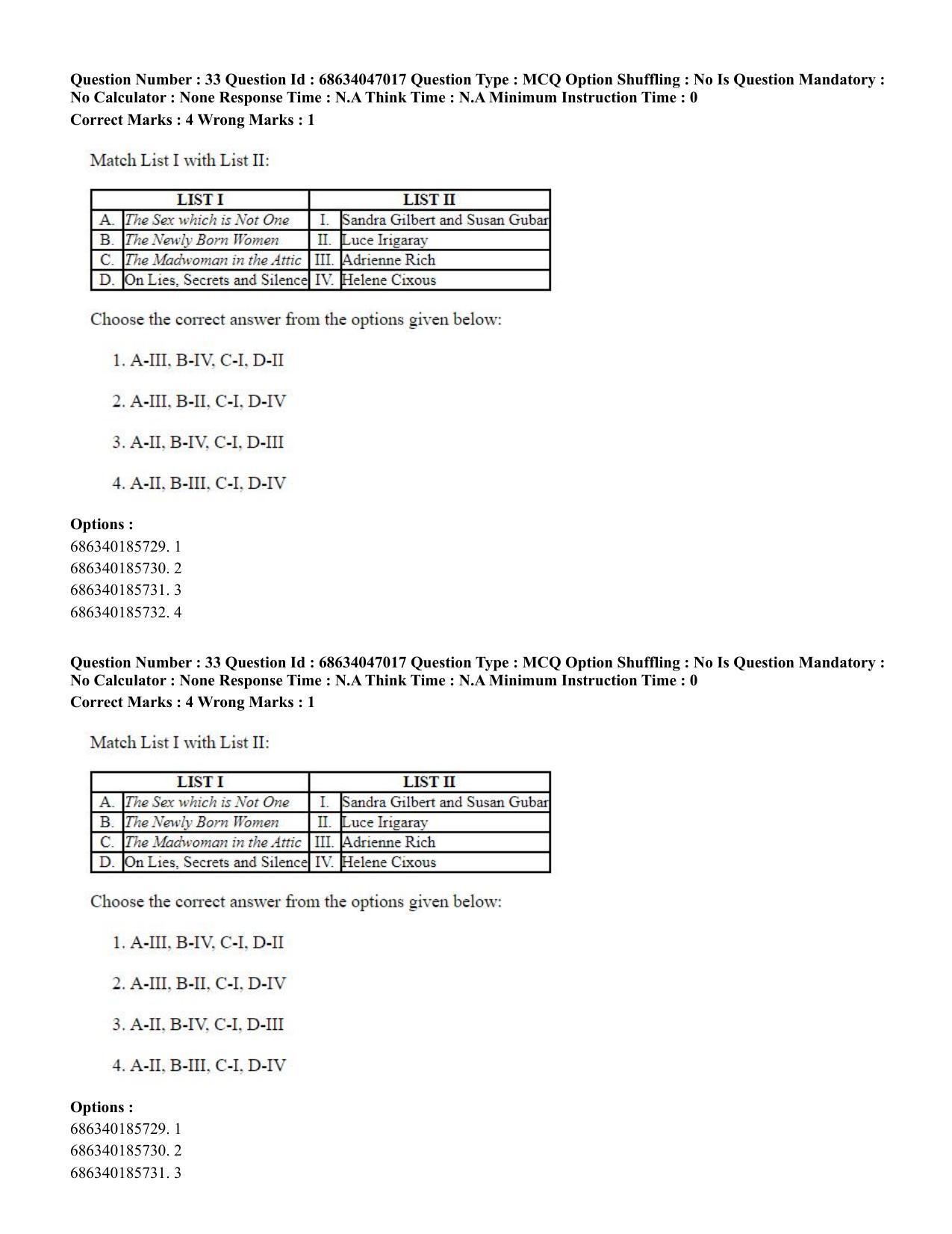 CUET PG 2023: LAQP01 – English (Hin) - Shift 2 (30-06-2023) Question Paper - Page 35