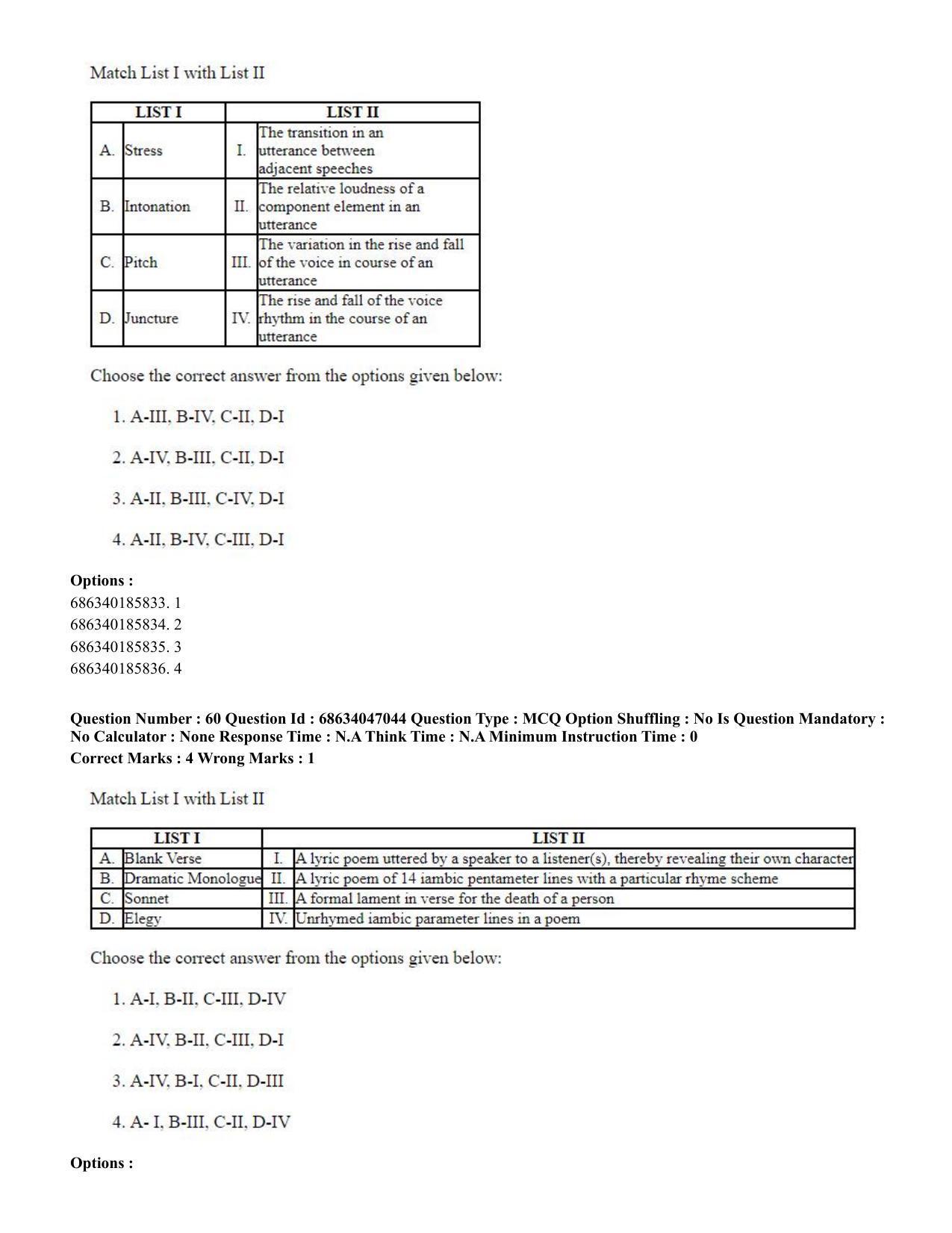 CUET PG 2023: LAQP01 – English (Hin) - Shift 2 (30-06-2023) Question Paper - Page 59