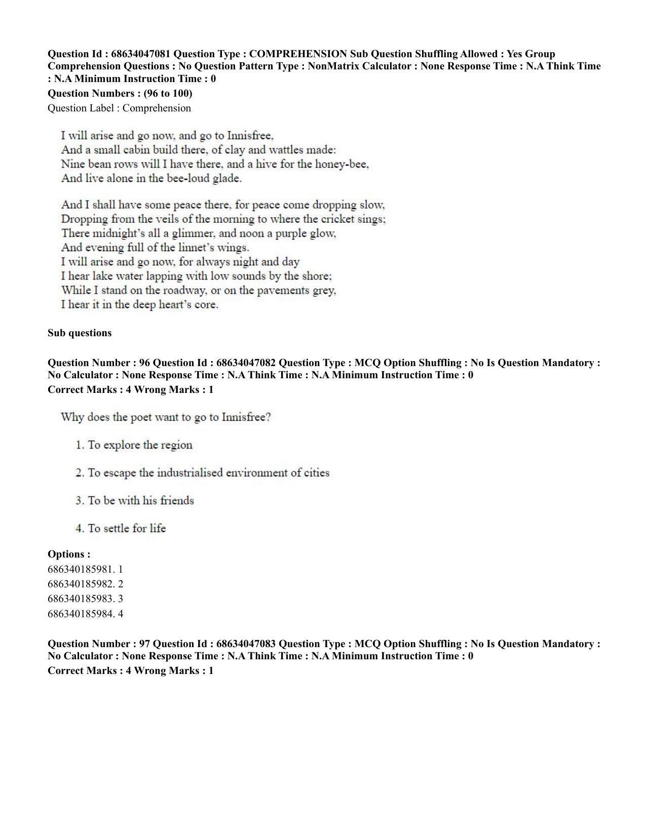 CUET PG 2023: LAQP01 – English (Hin) - Shift 2 (30-06-2023) Question Paper - Page 95