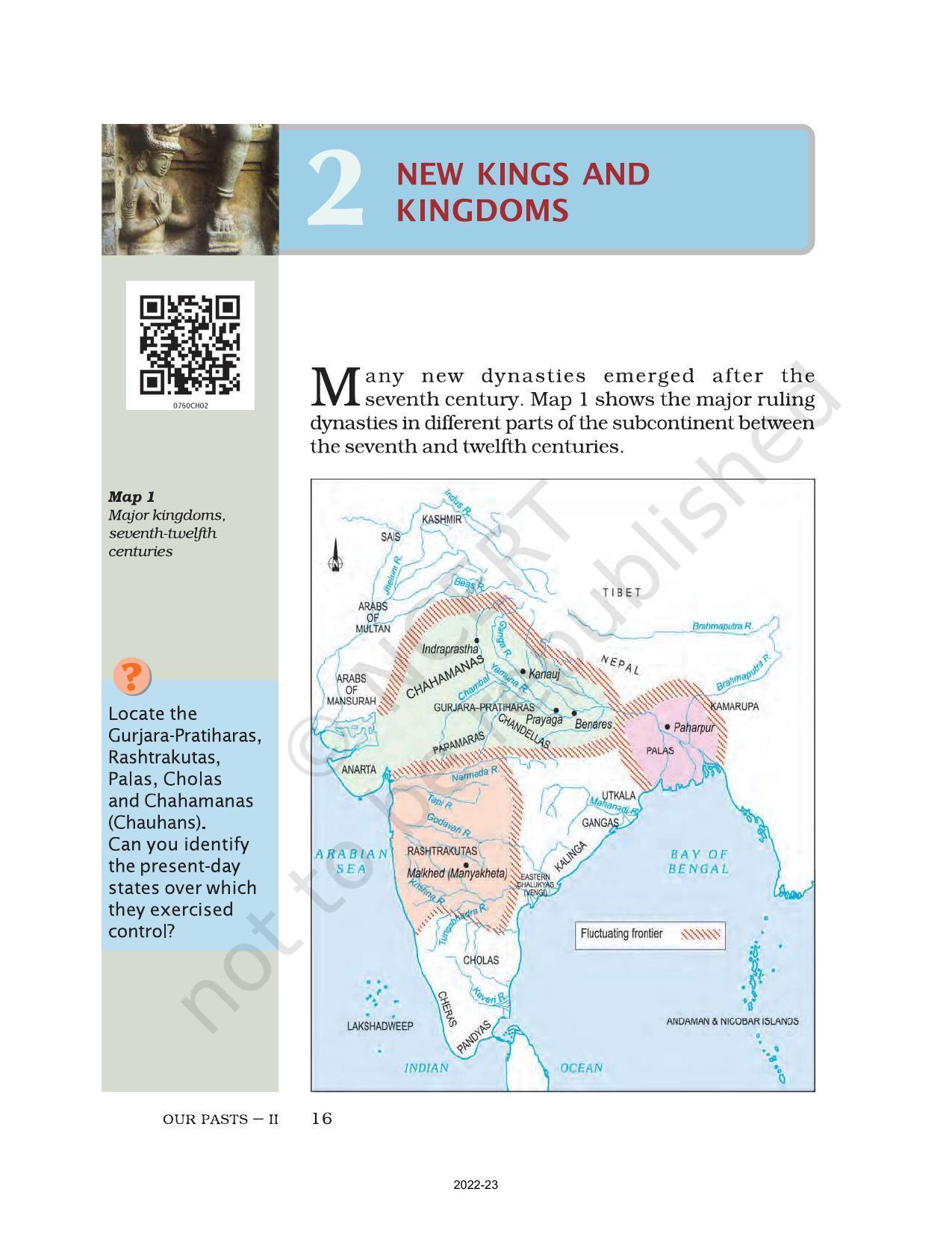 NCERT Book for Class 7 Social Science(History): Chapter 2-New Kings and Kingdoms - Page 1