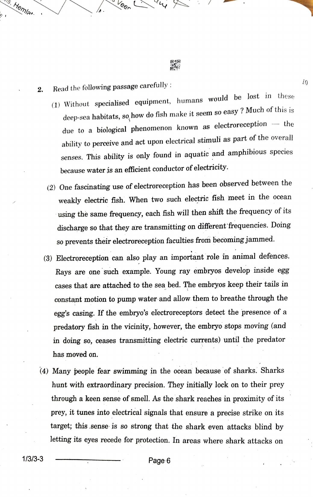 1/3/3 English Core Set 3 2024 Question Paper - Page 6