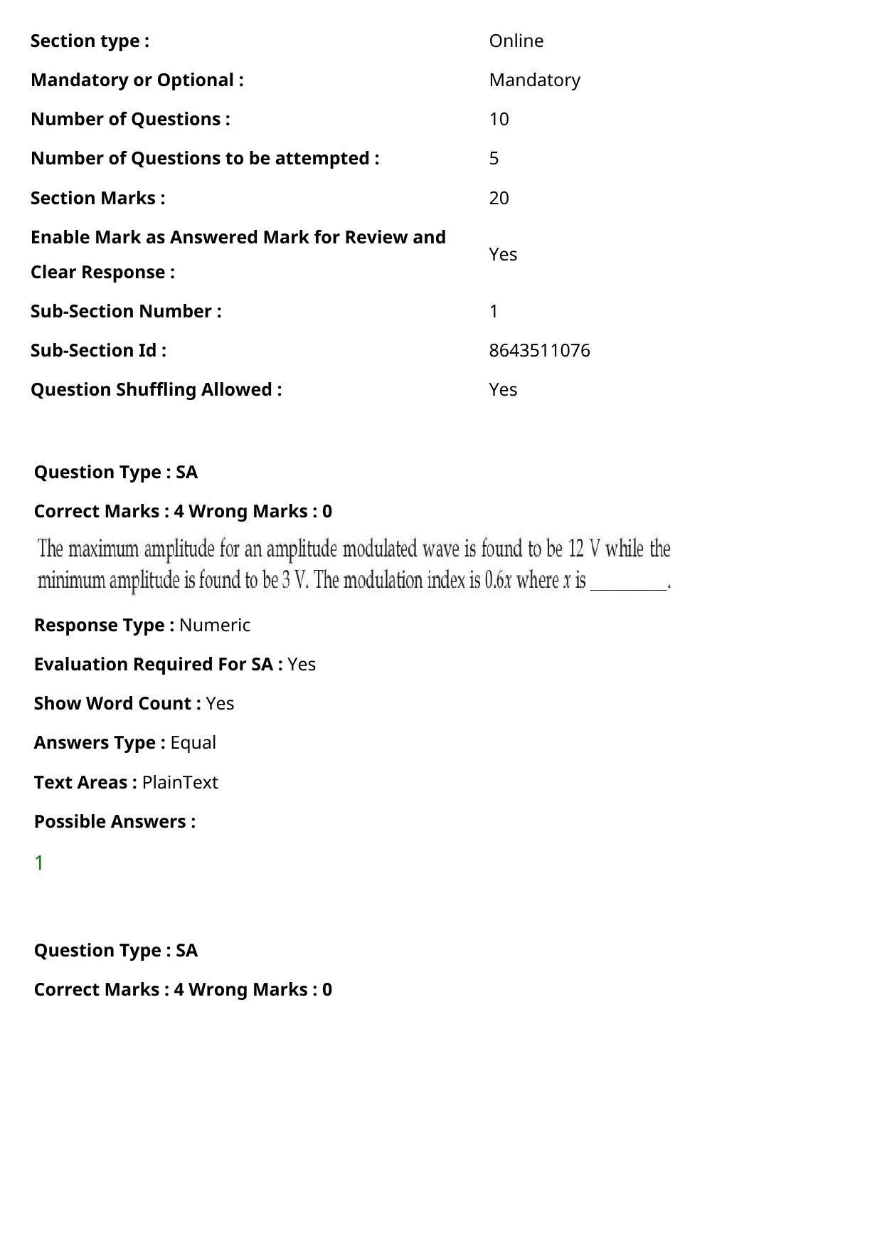 JEE Mains 2021: BTech (Shift 2) 27-07-2021 Question Paper - Page 18