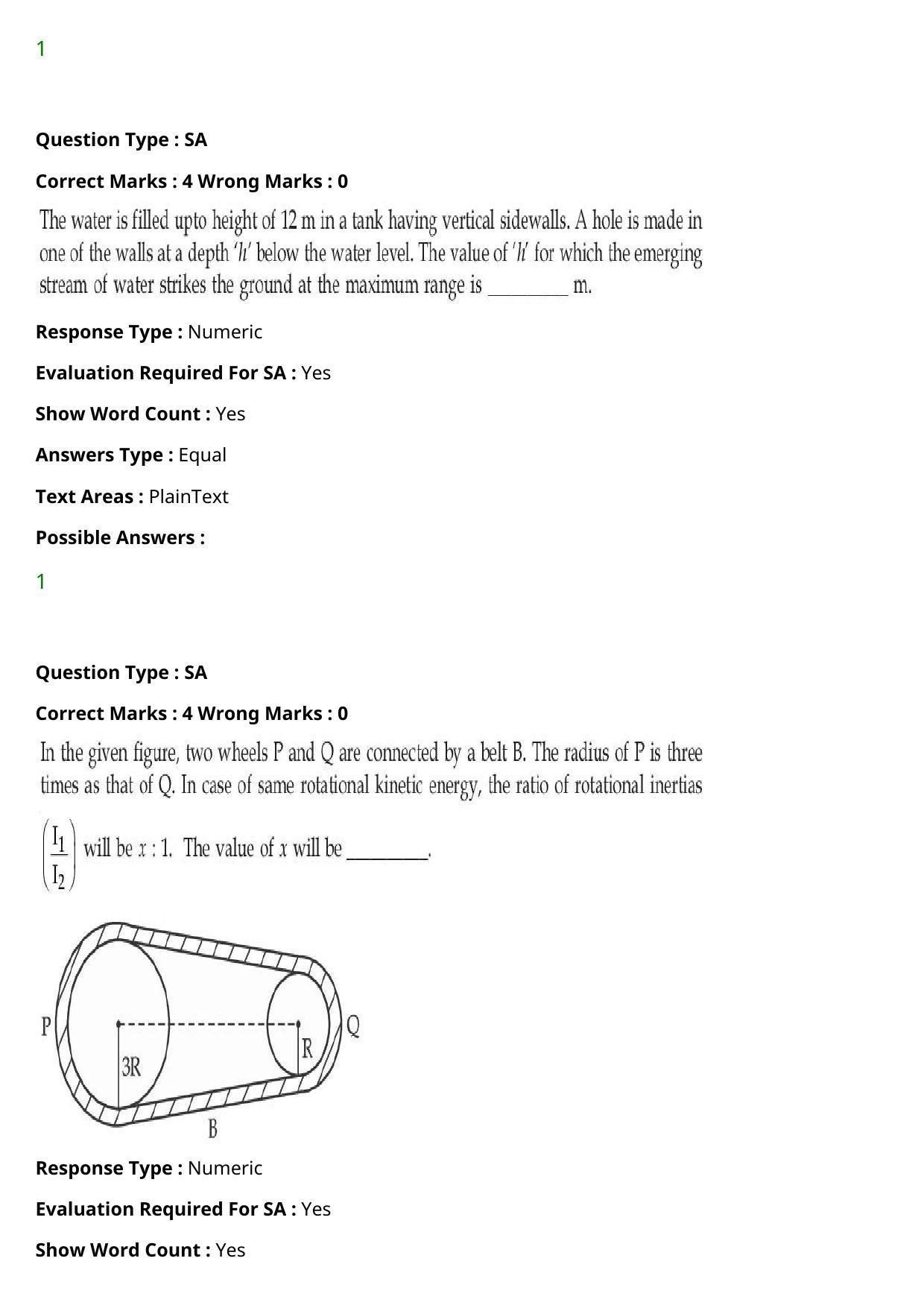 JEE Mains 2021: BTech (Shift 2) 27-07-2021 Question Paper - Page 21