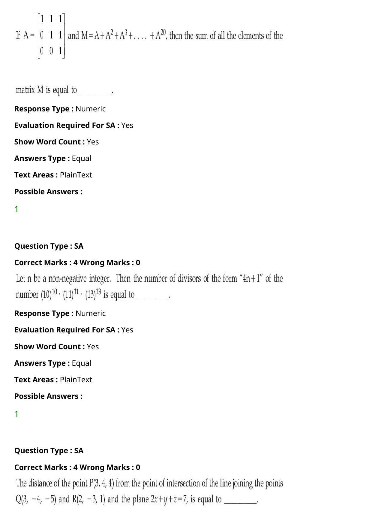 JEE Mains 2021: BTech (Shift 2) 27-07-2021 Question Paper - Page 57