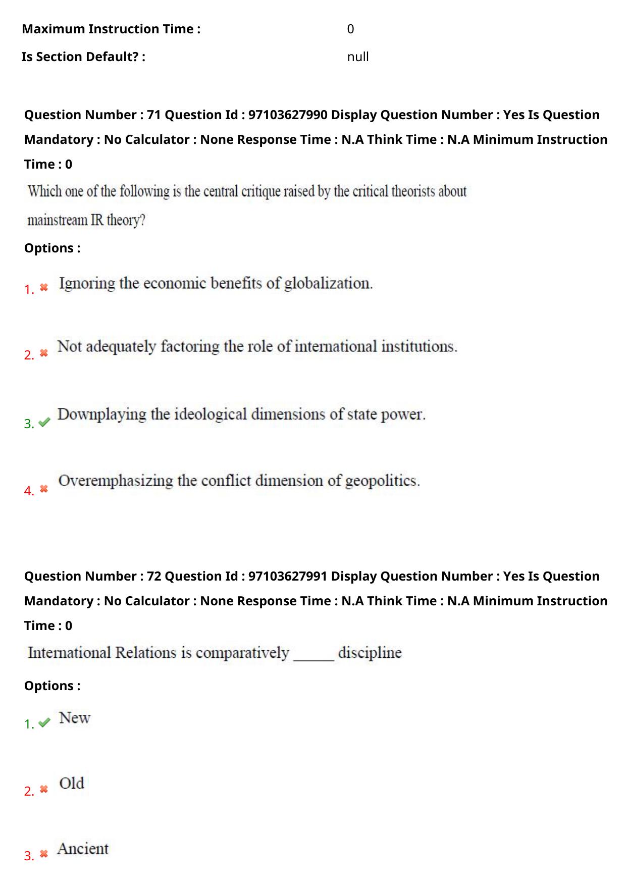 AP RCET 2024 International and Area Studies Question Paper - Page 46