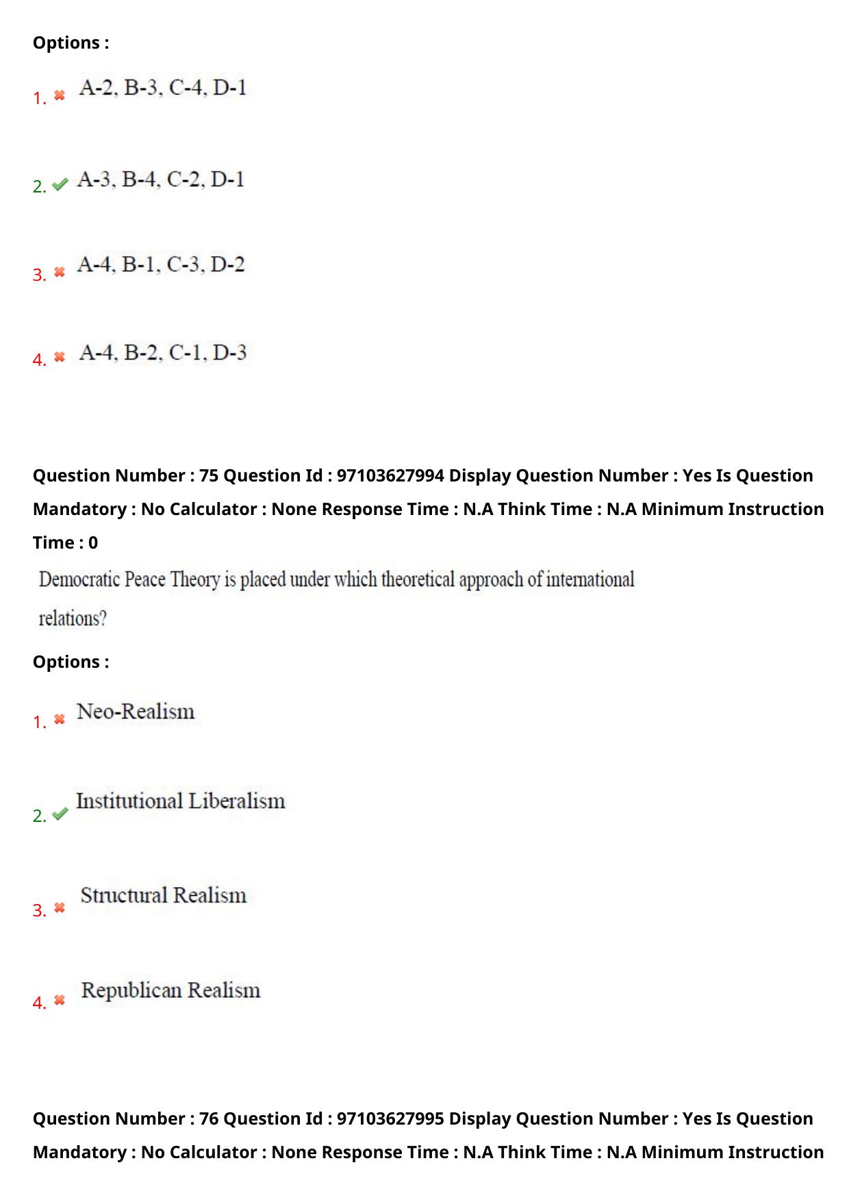 AP RCET 2024 International and Area Studies Question Paper - Page 48
