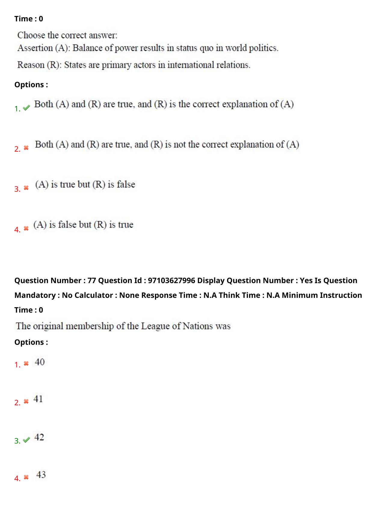 AP RCET 2024 International and Area Studies Question Paper - Page 49