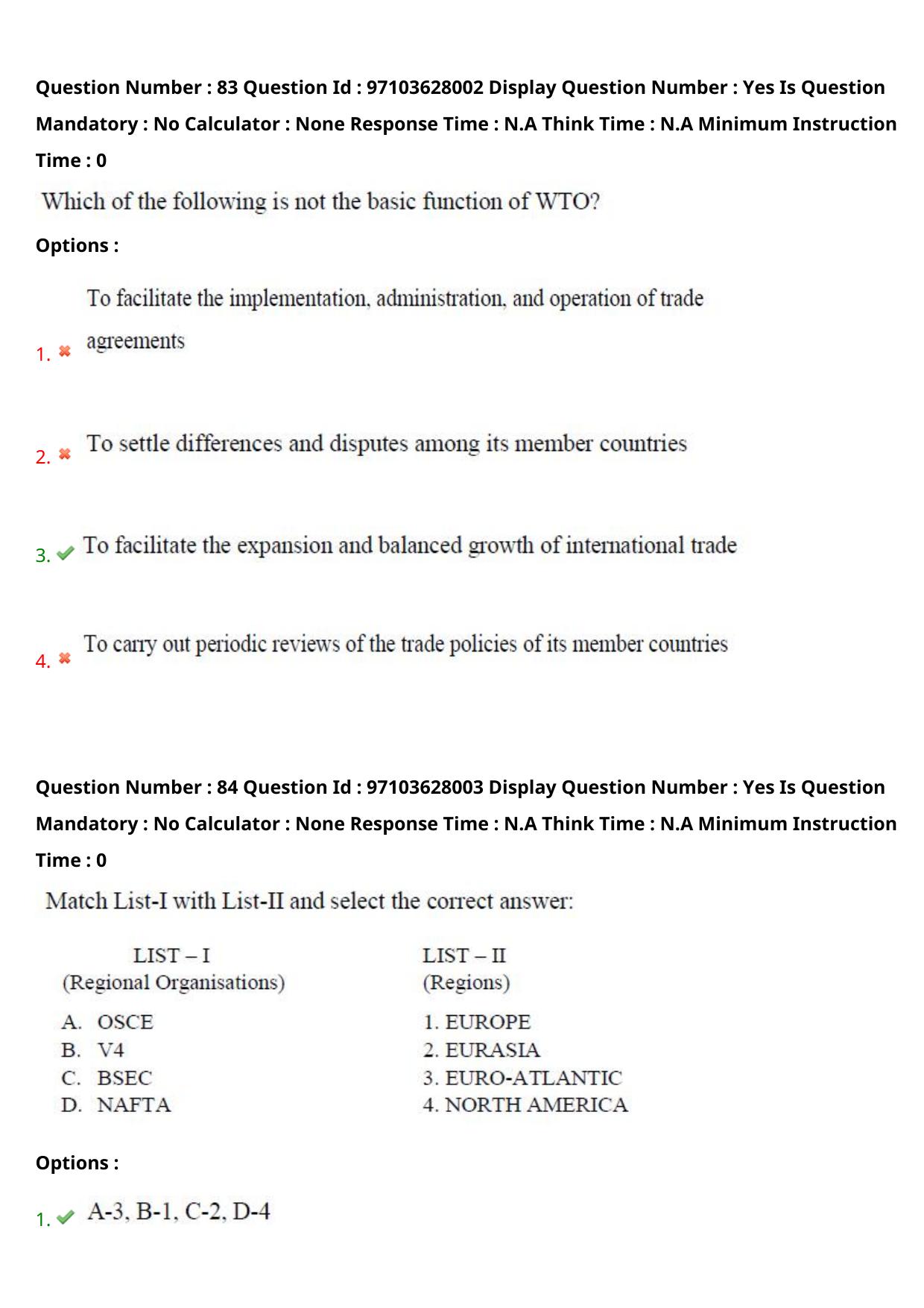 AP RCET 2024 International and Area Studies Question Paper - Page 53