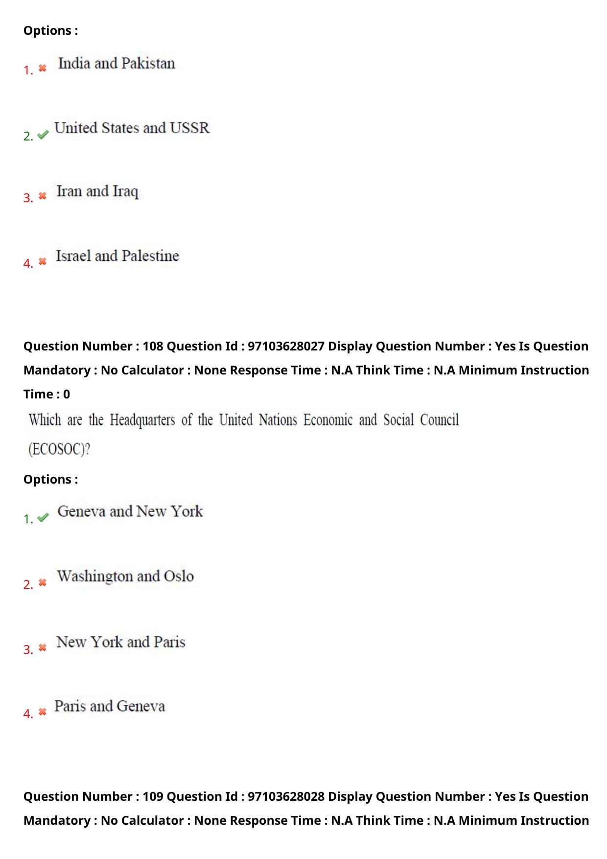 AP RCET 2024 International and Area Studies Question Paper - Page 66
