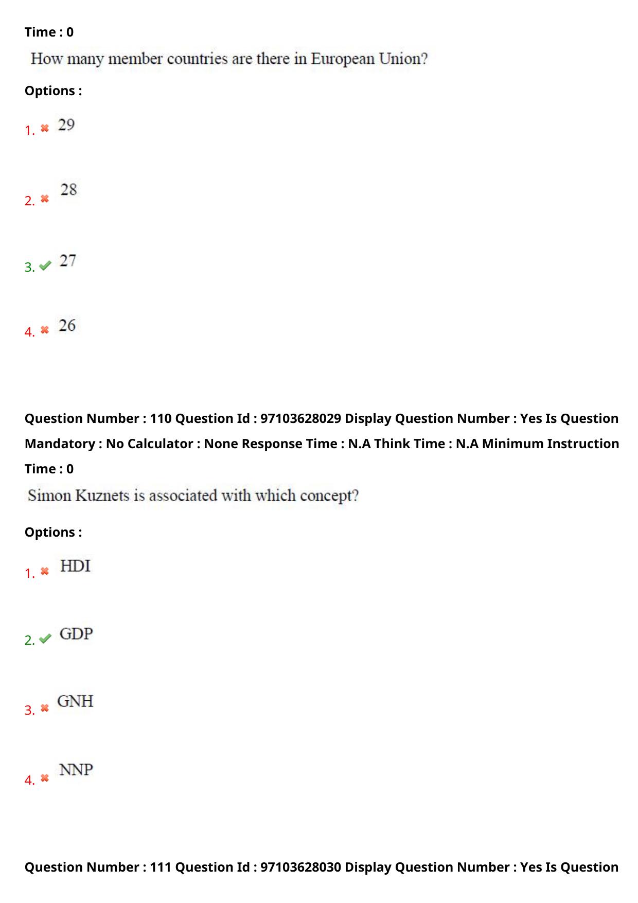 AP RCET 2024 International and Area Studies Question Paper - Page 67