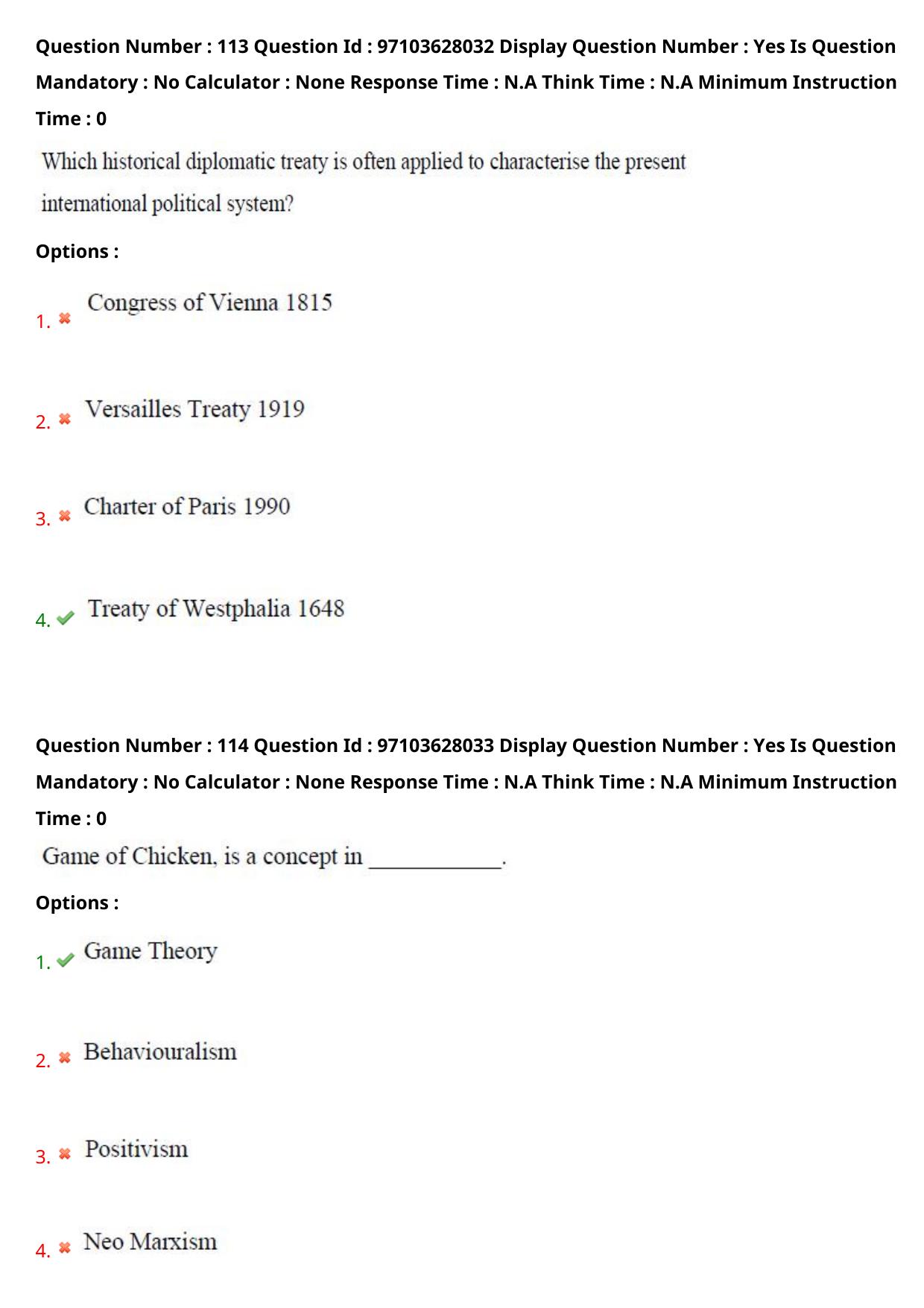 AP RCET 2024 International and Area Studies Question Paper - Page 69