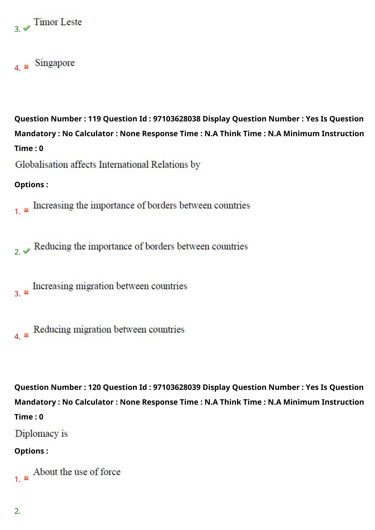 AP RCET 2024 International and Area Studies Question Paper - Page 72