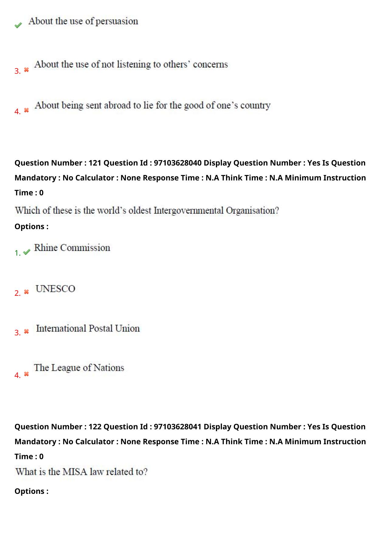AP RCET 2024 International and Area Studies Question Paper - Page 73