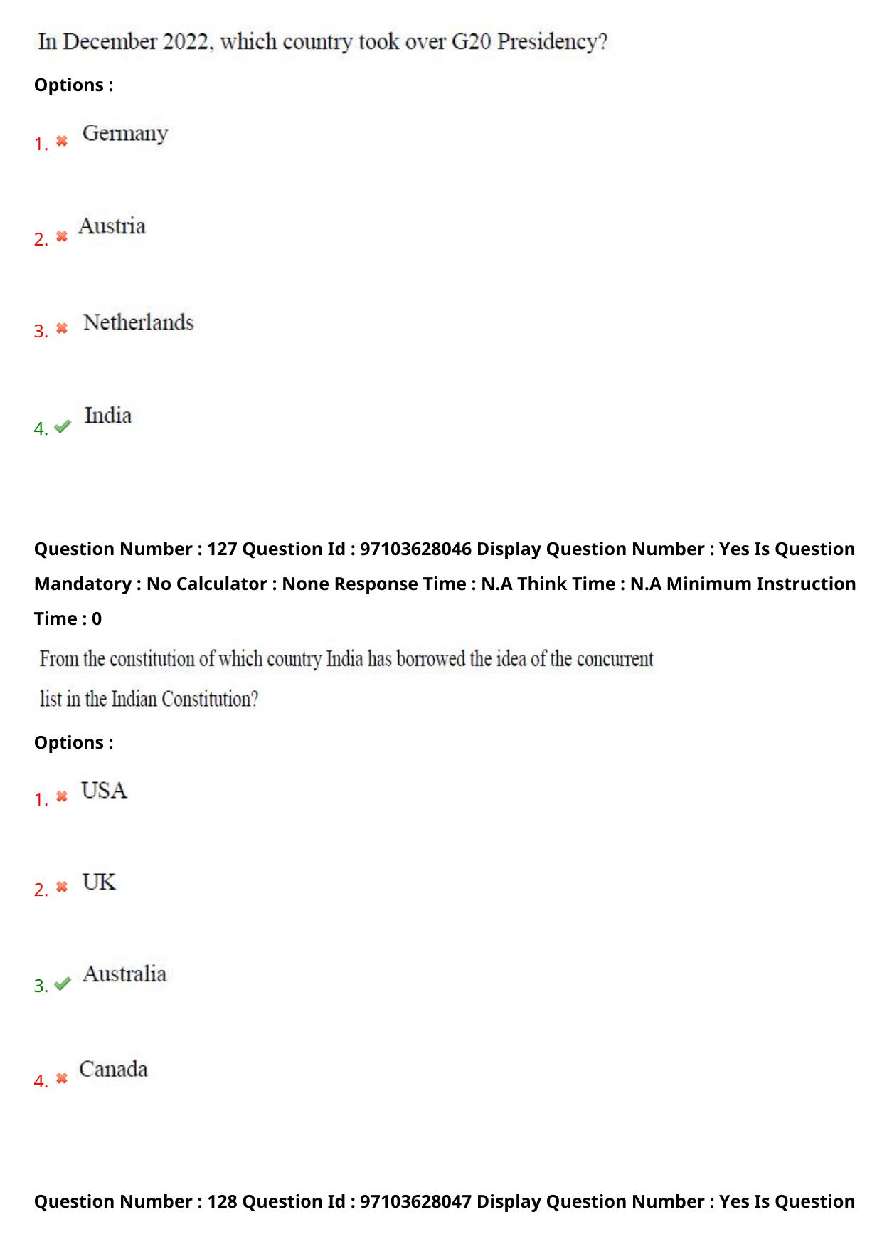 AP RCET 2024 International and Area Studies Question Paper - Page 76