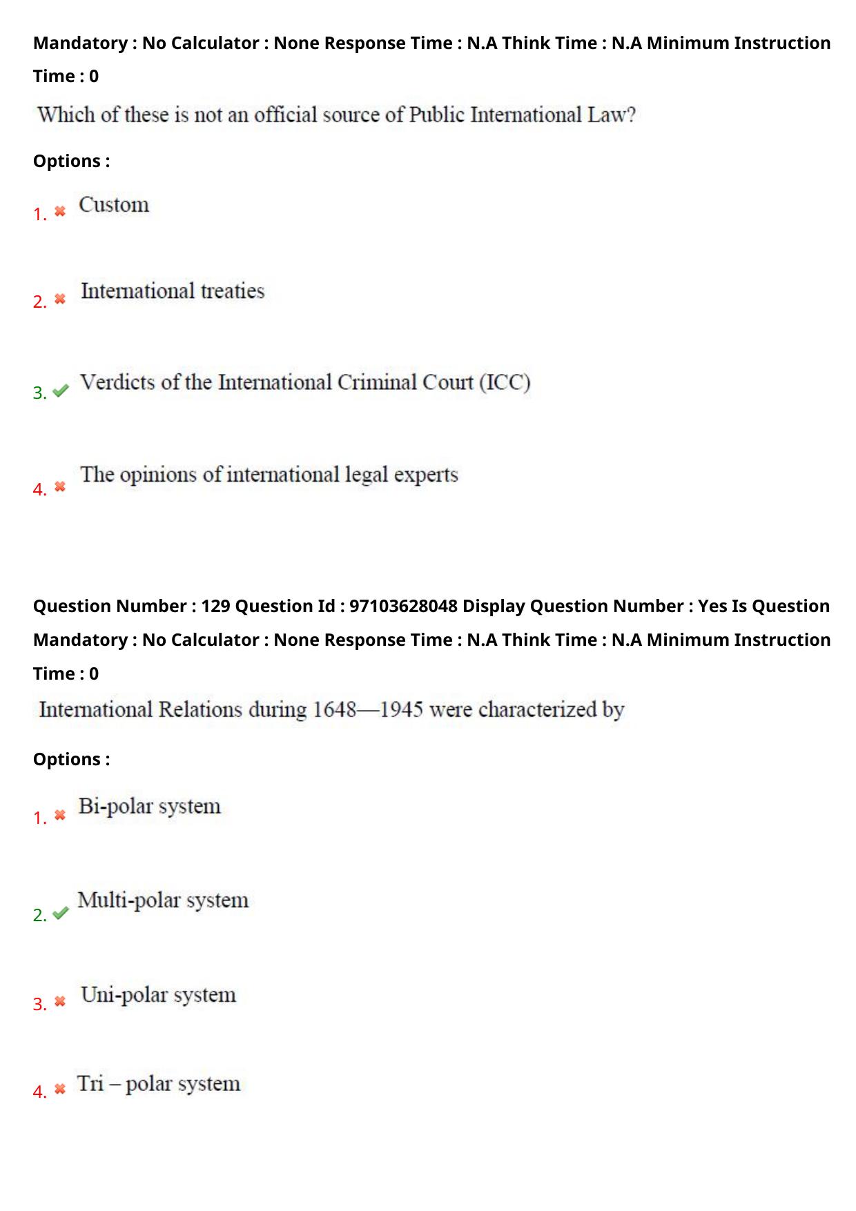 AP RCET 2024 International and Area Studies Question Paper - Page 77