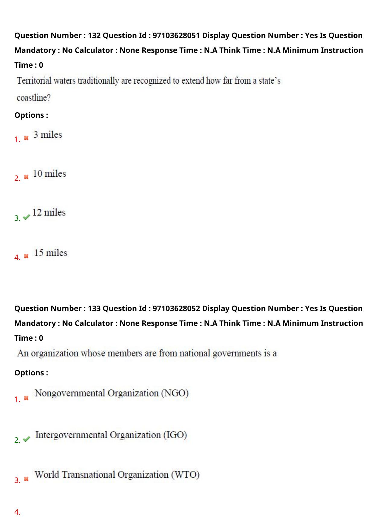 AP RCET 2024 International and Area Studies Question Paper - Page 79