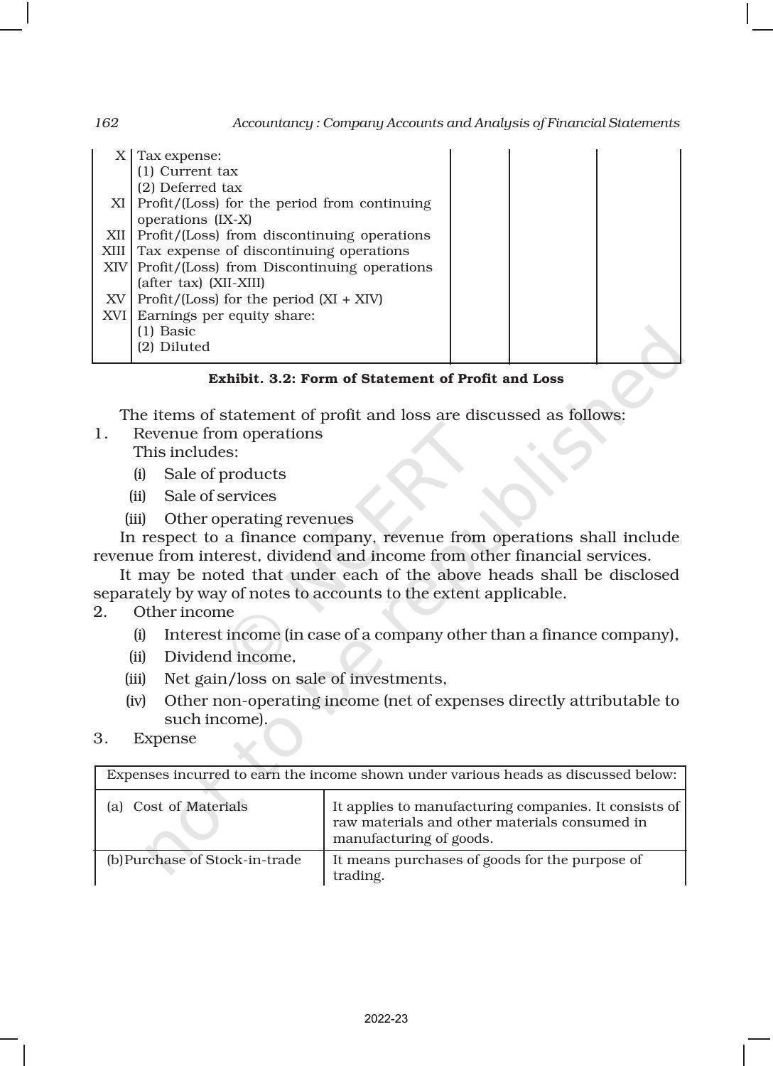 NCERT Book for Class 12 Accountancy Part II Chapter 3 Financial Statements of a Company - Page 19