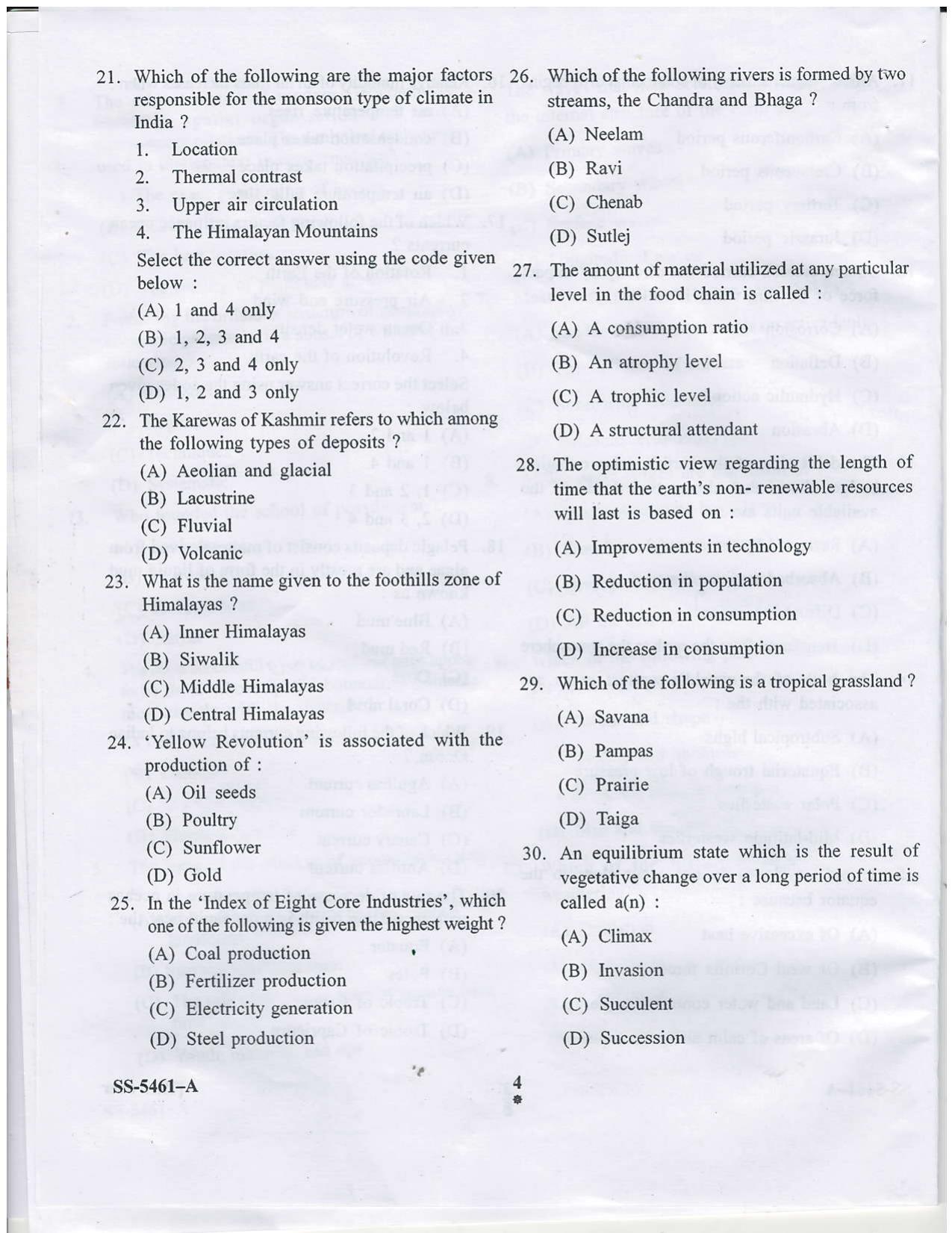 KUET 2023 M.Sc Geography Question Paper - Page 12