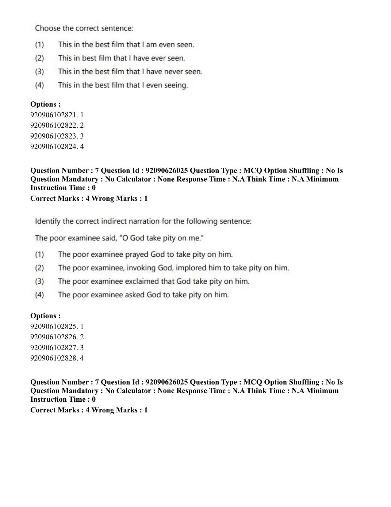 CUET PG 2023: LAQP20 – Korean (Eng) - Shift 1 (26-06-2023) Question Paper - Page 12