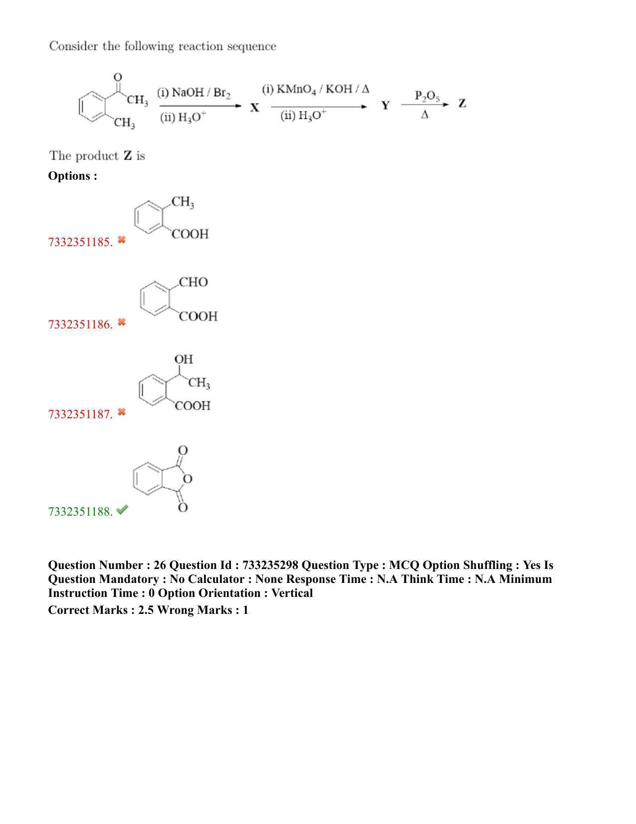 NEST Session II 2022 Question Paper - Page 19