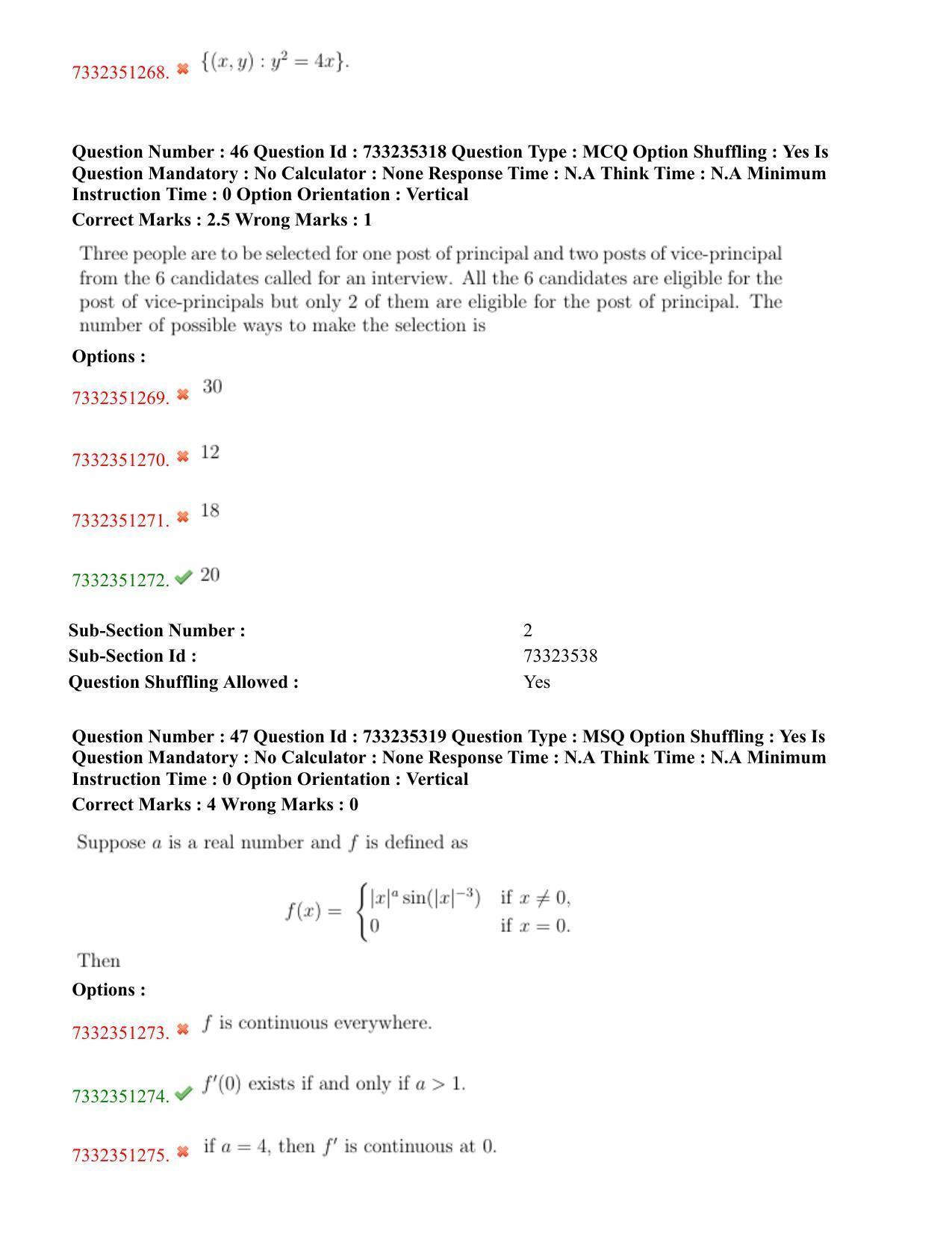 NEST Session II 2022 Question Paper - Page 31