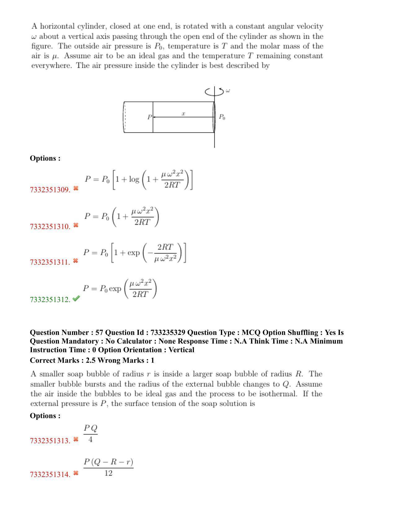 NEST Session II 2022 Question Paper - Page 37