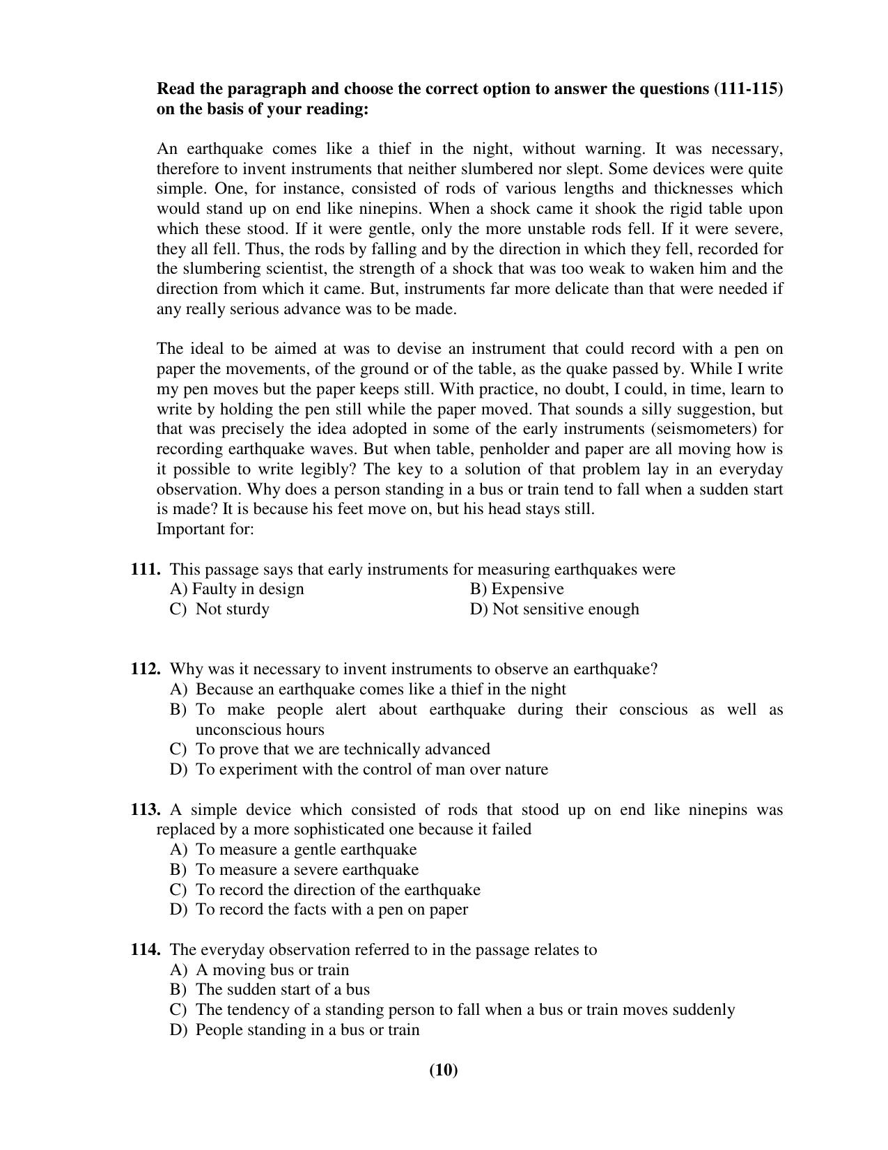 Chandigarh B.Ed 2018 Question Paper - Set B - Page 10