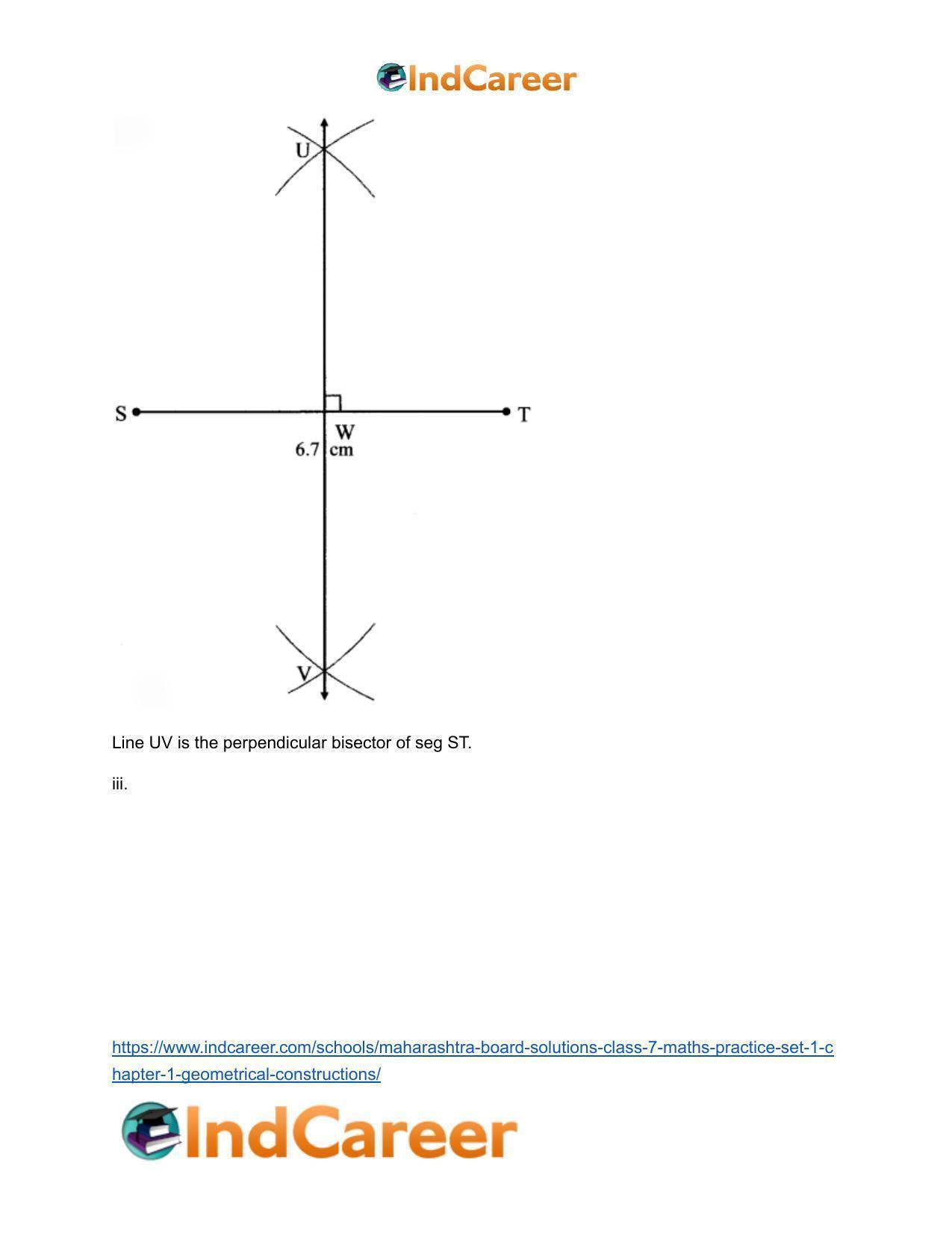 Maharashtra Board Solutions Class 7-Maths (Practice Set 1): Chapter 1- Geometrical Constructions - Page 4