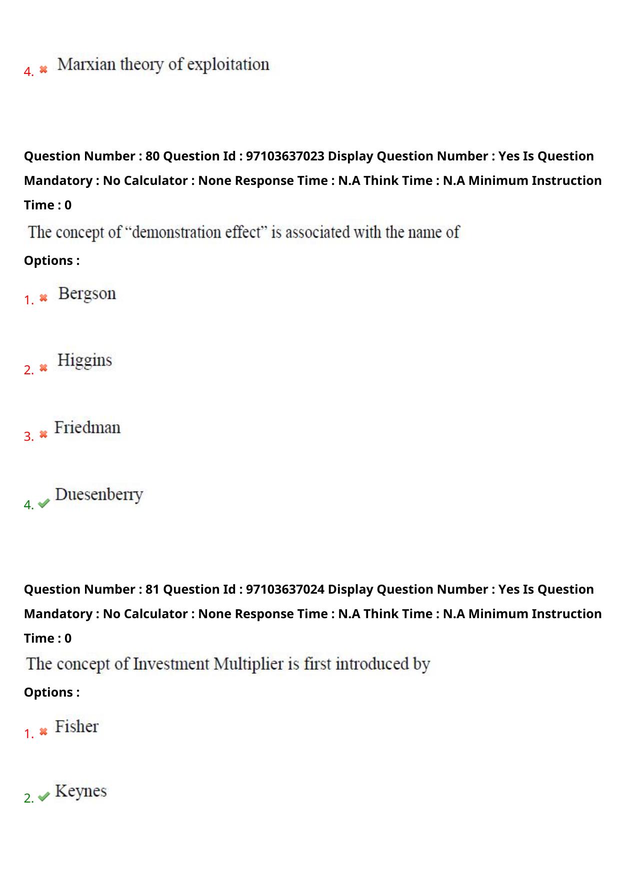AP RCET 2024 Economics Question Paper (04-05-2024 (Saturday) Session-II) - Page 50