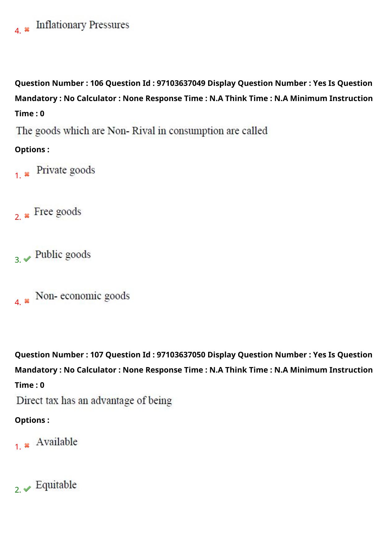 AP RCET 2024 Economics Question Paper (04-05-2024 (Saturday) Session-II) - Page 64