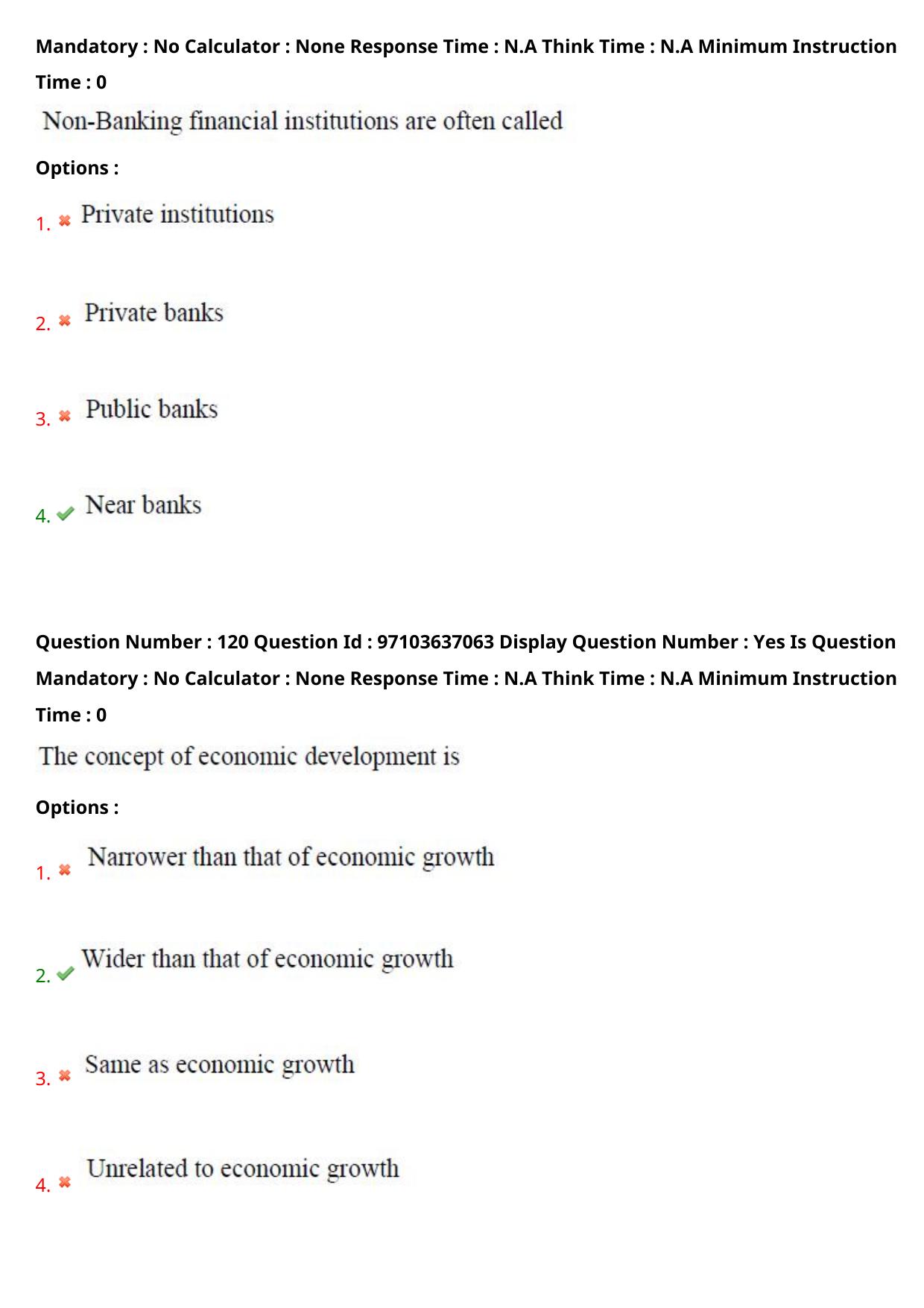 AP RCET 2024 Economics Question Paper (04-05-2024 (Saturday) Session-II) - Page 71