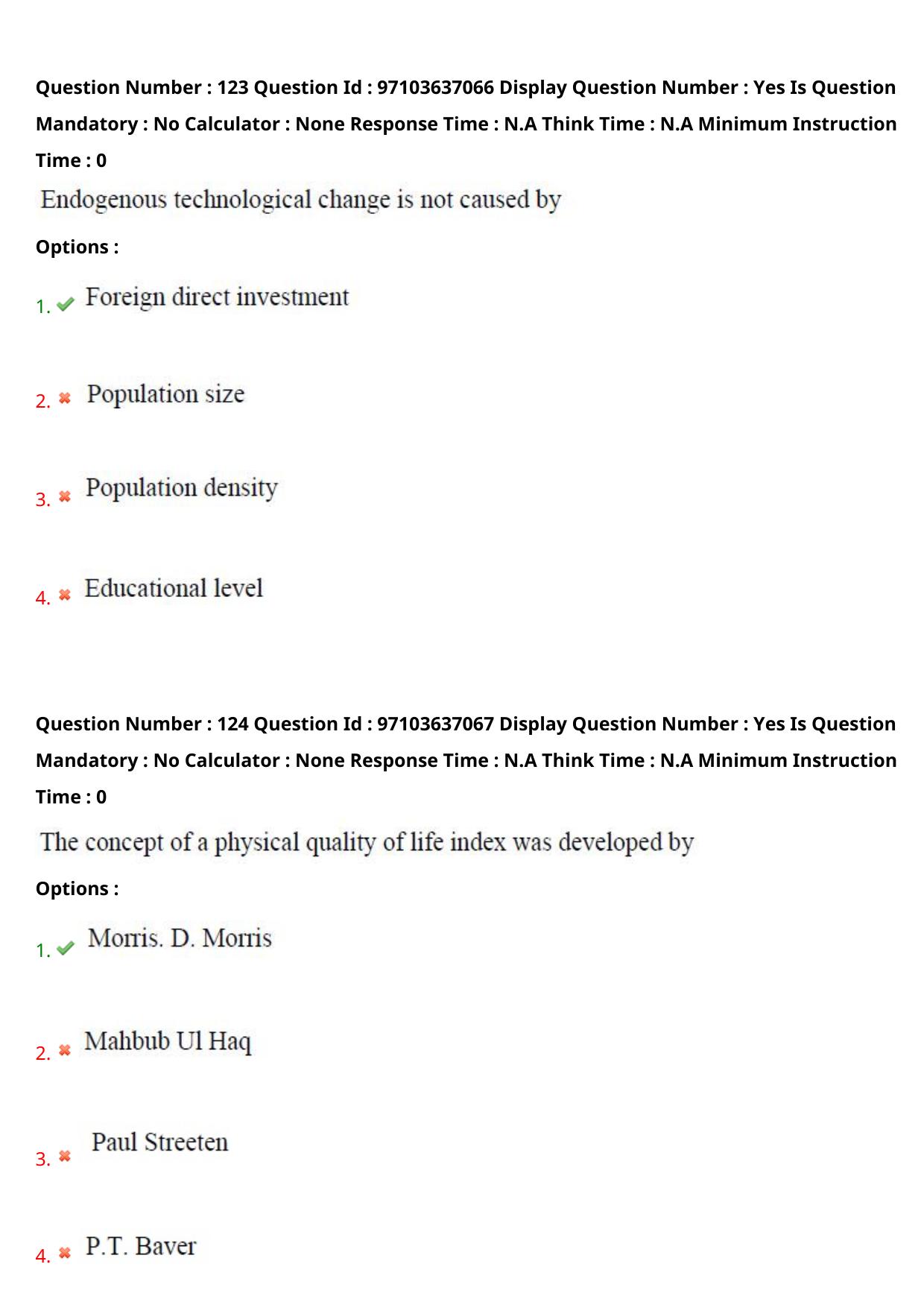 AP RCET 2024 Economics Question Paper (04-05-2024 (Saturday) Session-II) - Page 73