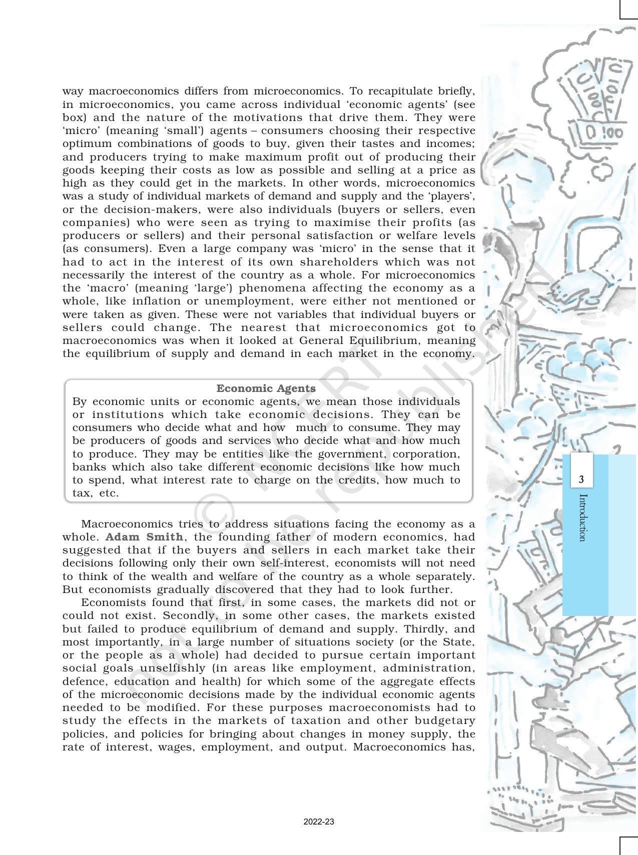 NCERT Book for Class 12 Economics (Macroeconomics) Chapter 1 Introduction to Macro Economics - Page 3