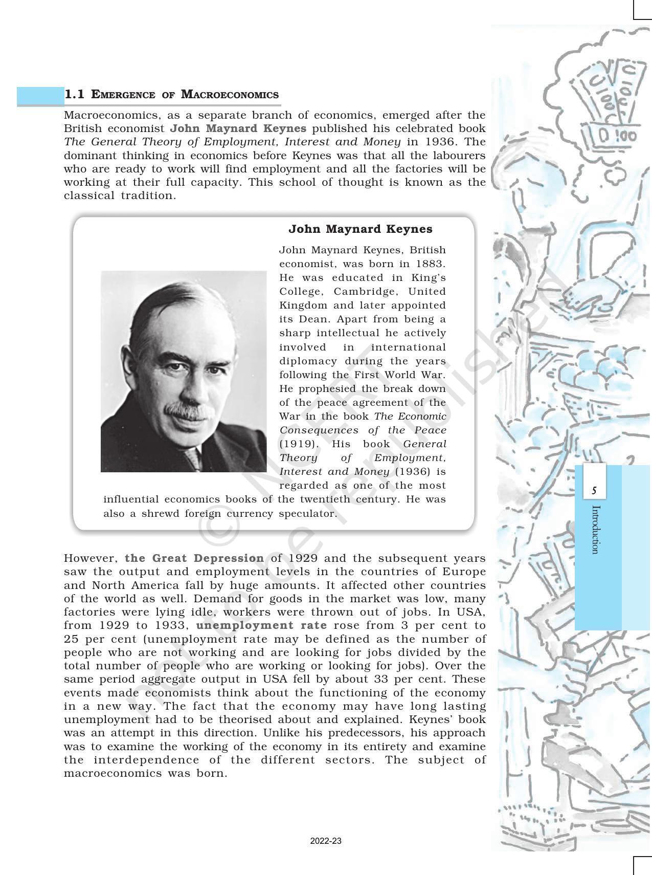 NCERT Book for Class 12 Economics (Macroeconomics) Chapter 1 Introduction to Macro Economics - Page 5