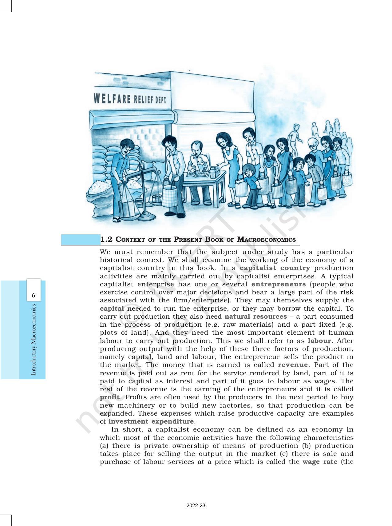 NCERT Book for Class 12 Economics (Macroeconomics) Chapter 1 Introduction to Macro Economics - Page 6