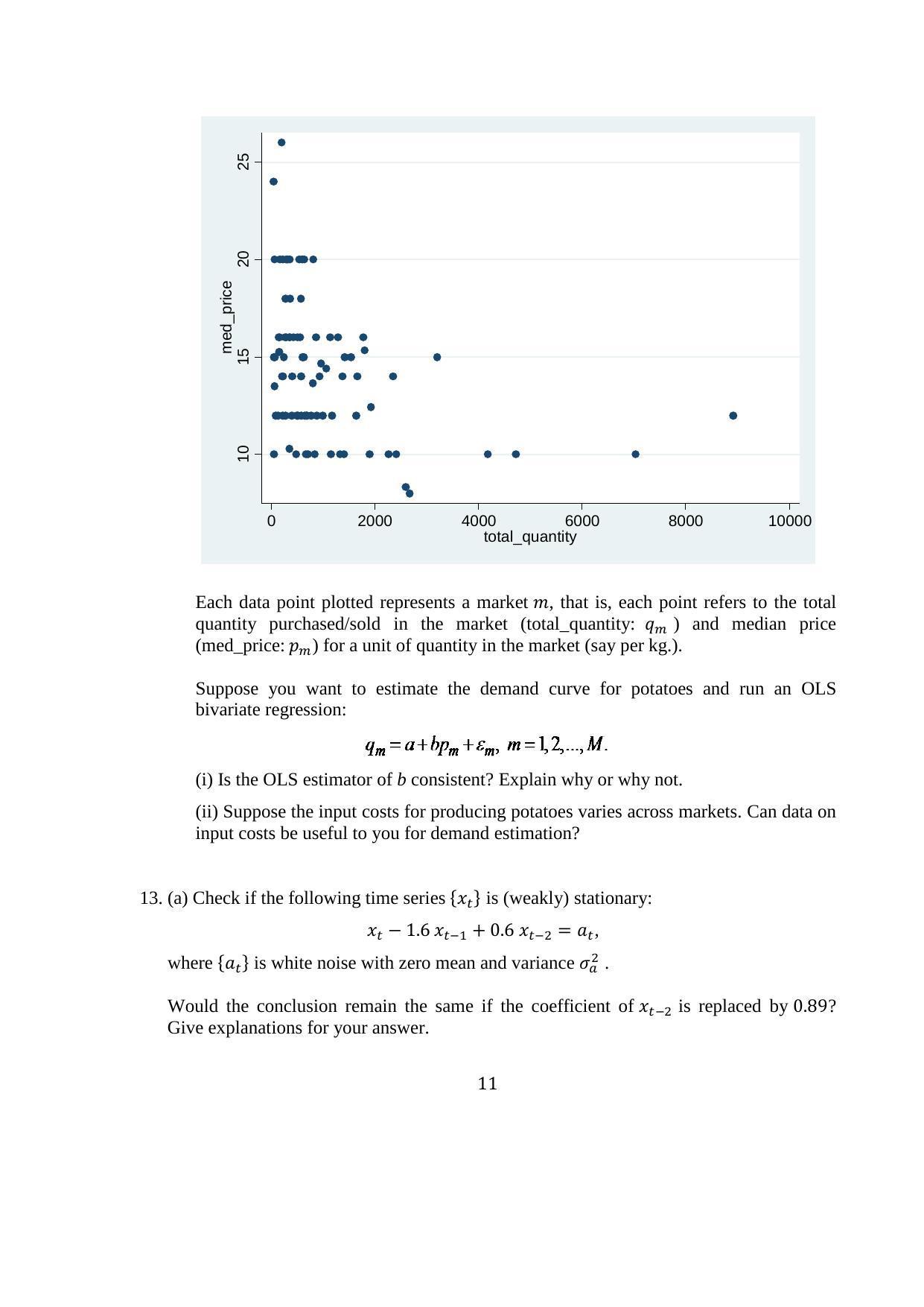 ISI Admission Test JRF in Quantitative Economics QEA 2015 Sample Paper - Page 12