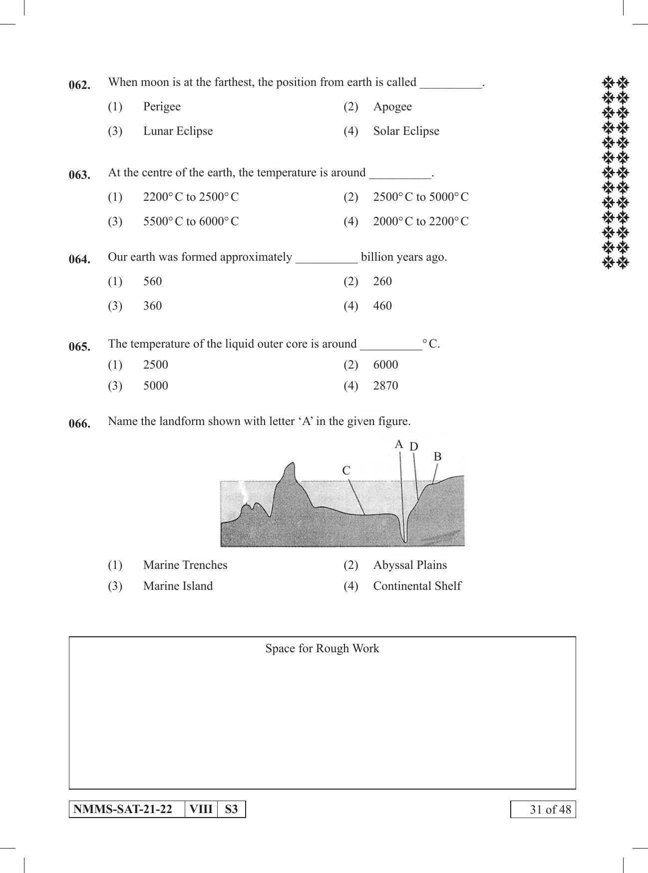 SAT HINDI 2021-22 Class 8 Maharashtra NMMS Question Papers - Page 31