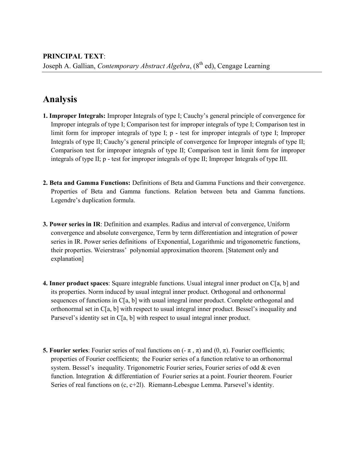 GU ART CDT Mathematics Syllabus - Page 2