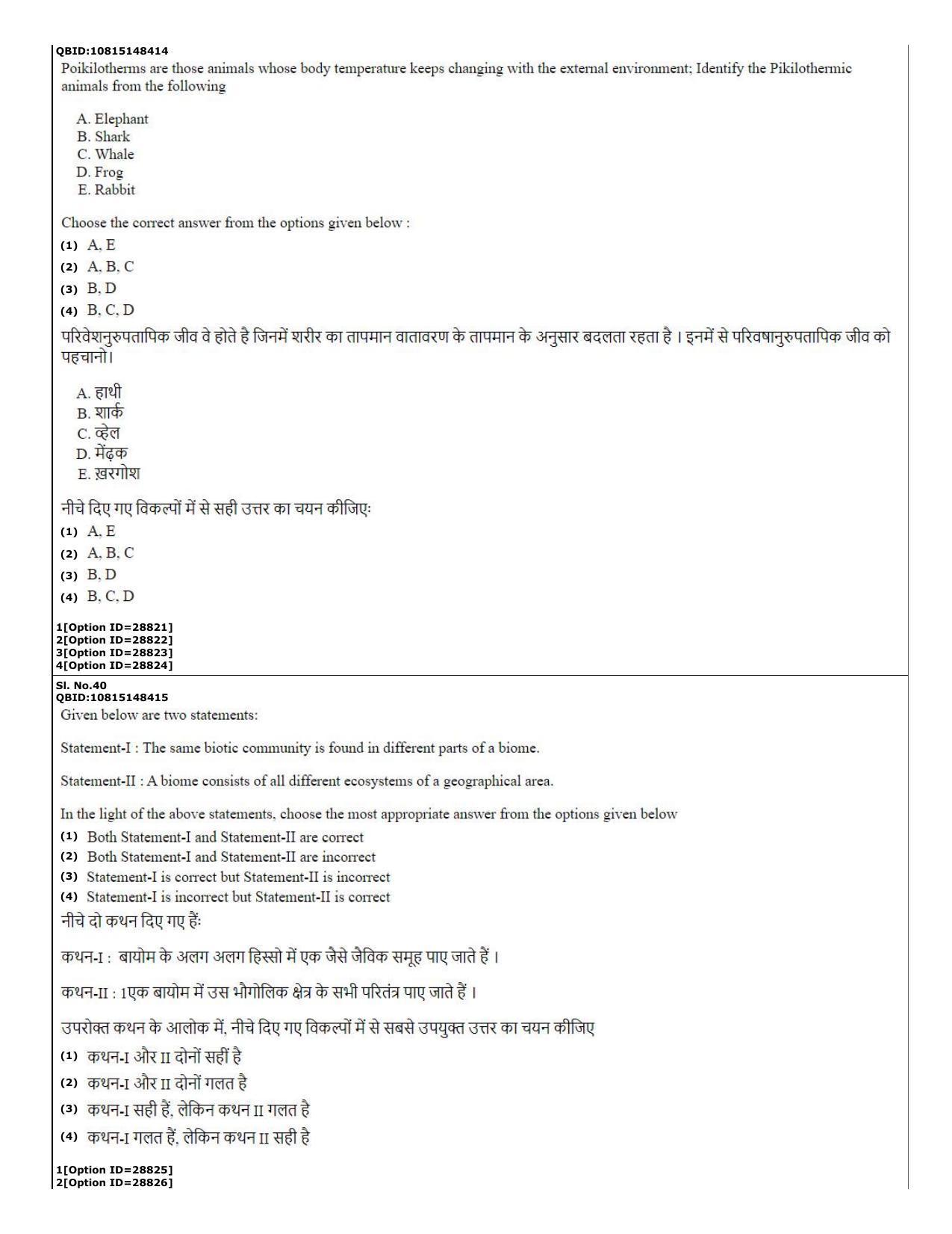 CUET (PG) 2022: PGQP-74 B.Ed Science (10-09-2022) Question Paper - Page 16