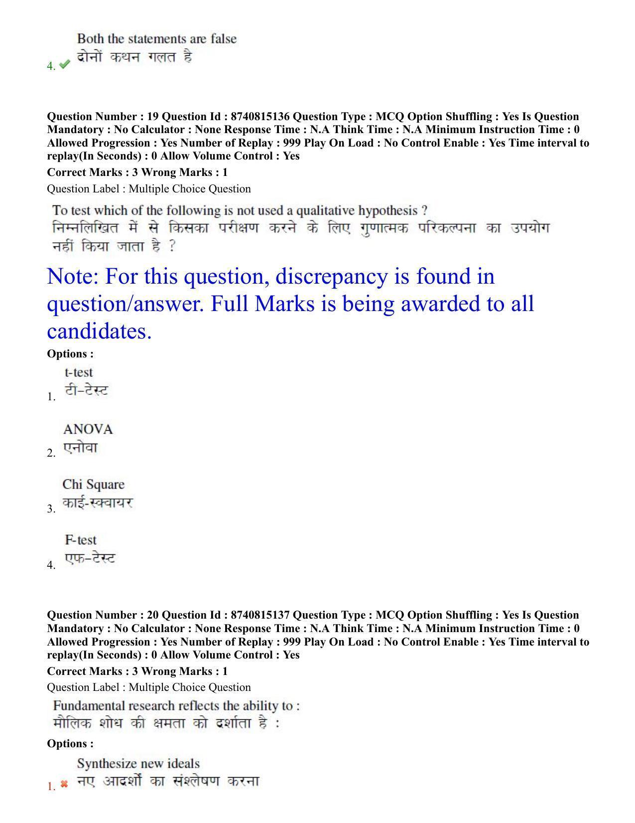 BHU RET Entomology 2020 Question Paper  - Page 13