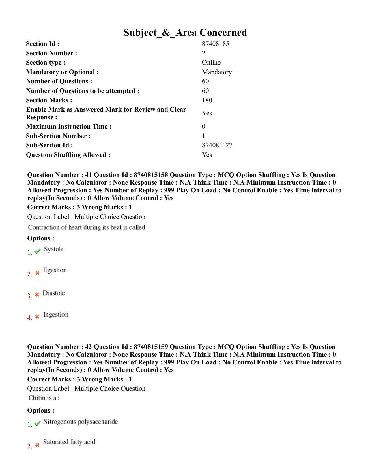 BHU RET Entomology 2020 Question Paper  - Page 28