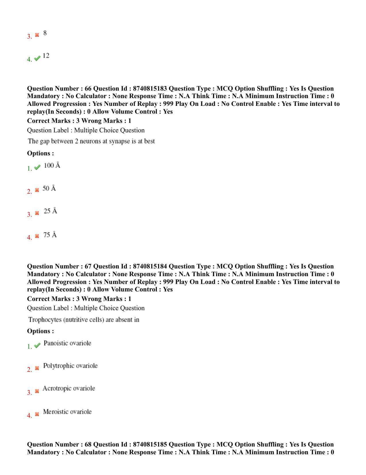 BHU RET Entomology 2020 Question Paper  - Page 38