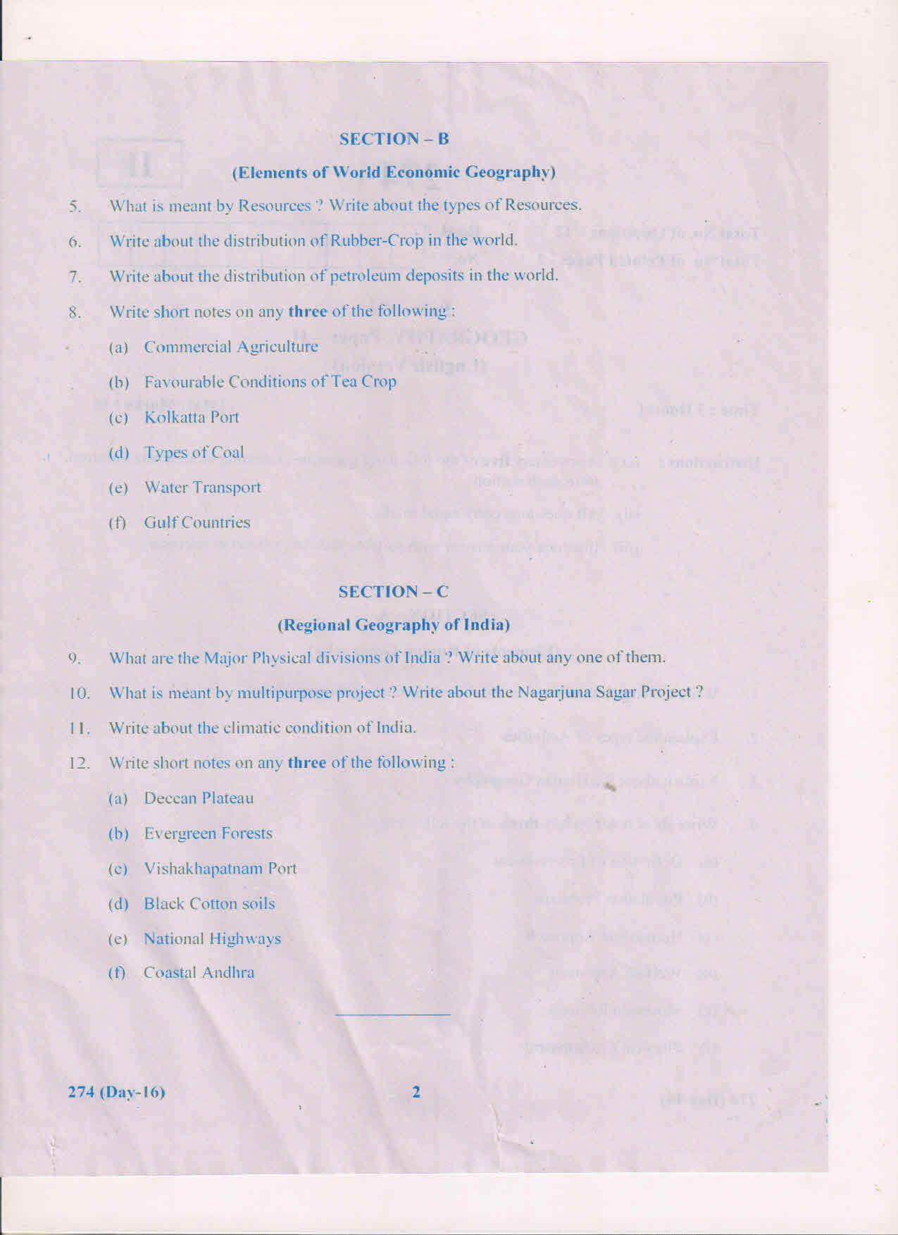 AP Inter 2nd Year Geography-II (EM) March-2019-General Question Paper - Page 2
