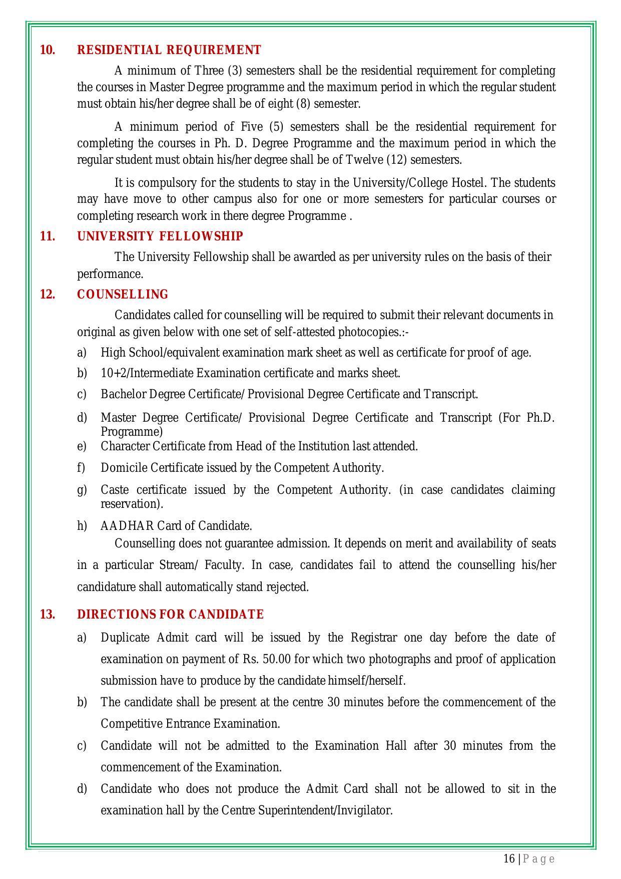 Bihar Agricultural University PG Entrance Exam - Page 17