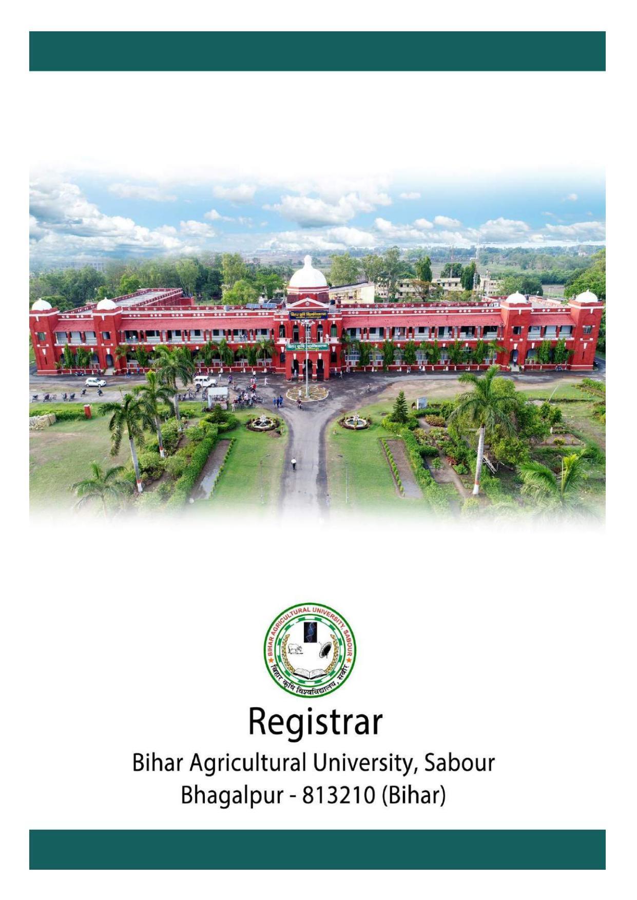 Bihar Agricultural University PG Entrance Exam - Page 46